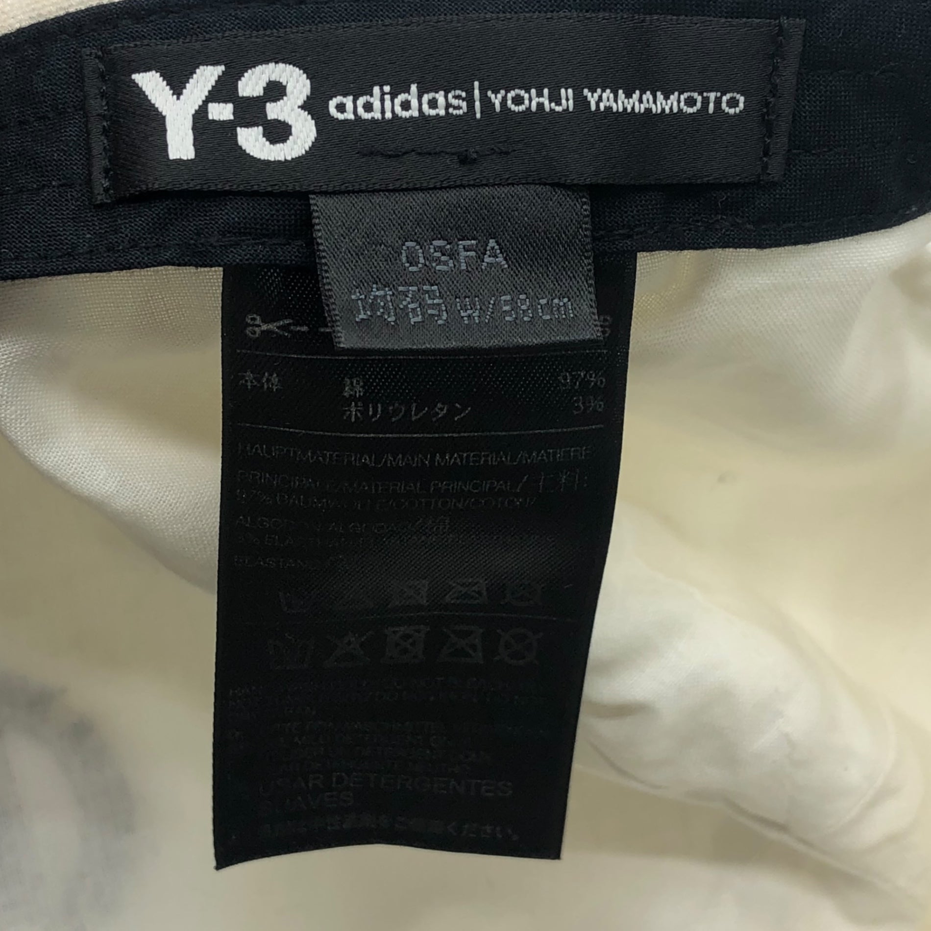 Y-3(ワイスリー) logo embroidery cap ロゴ 刺繍 キャップ CY3539 ホワイト 帽子