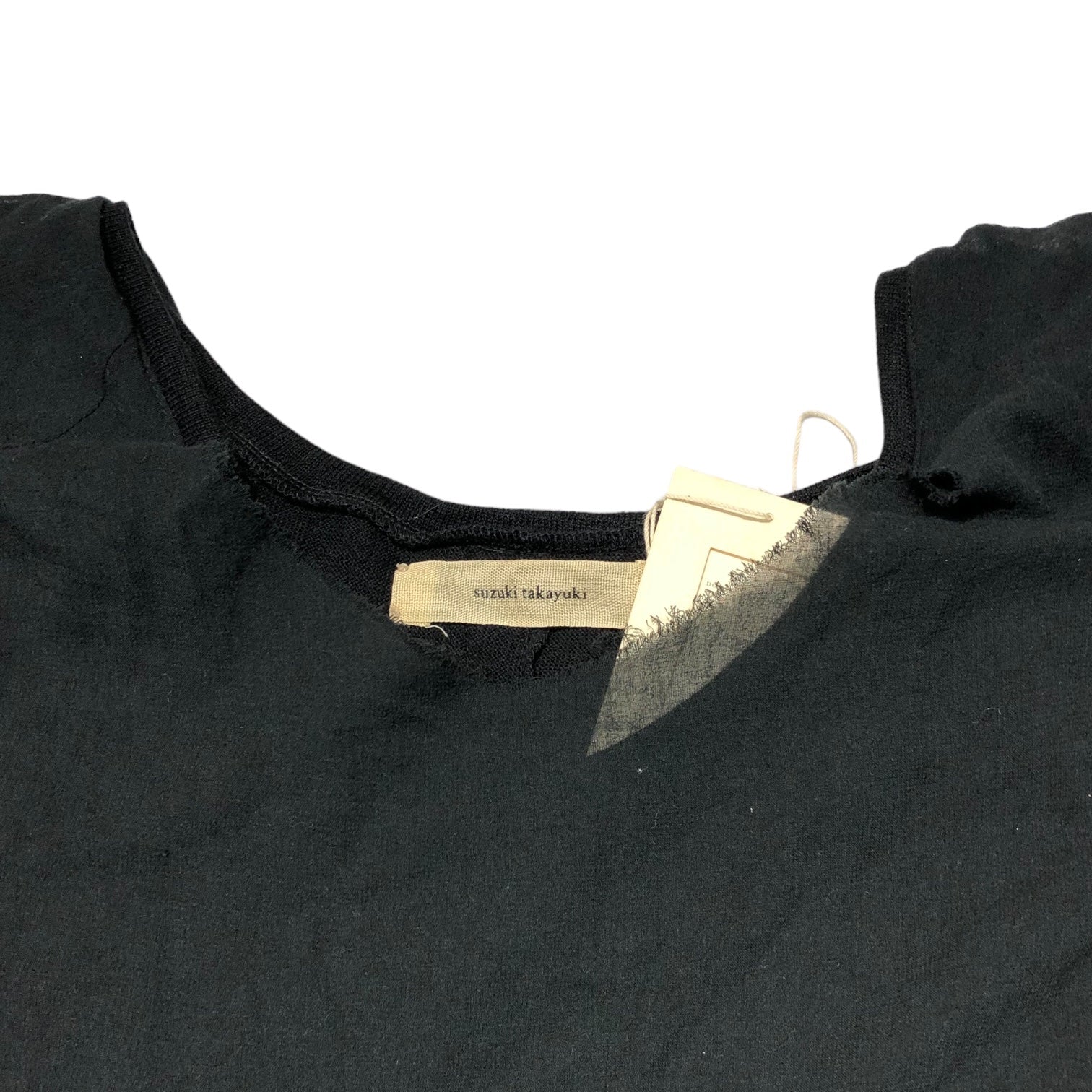 suzuki takayuki(スズキタカユキ) layered dress レイヤード ワンピース S161-07 1(S) ブラック 参考定価37,400円(税込)