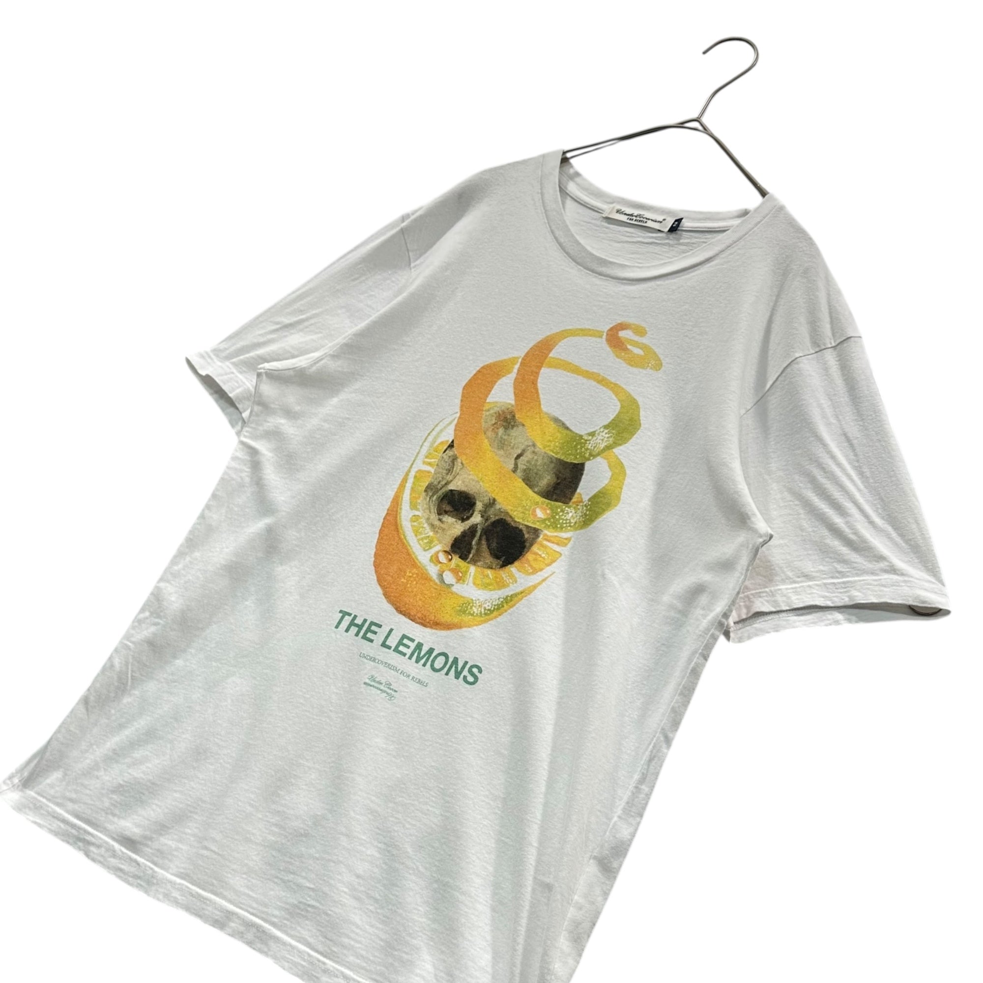 UNDERCOVERISM(アンダーカバイズム) 2007SS ”THE LEMONS” Scull graphic Tee レモン スカル Tシャツ 2 ホワイト 00's