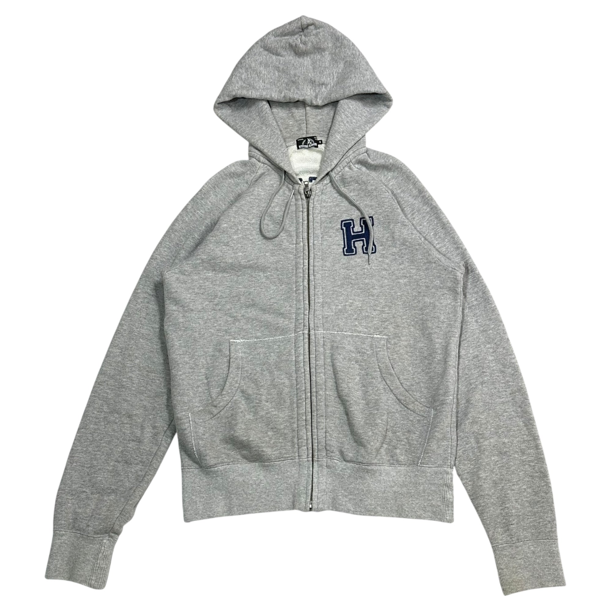 HYSTERIC GLAMOUR(ヒステリックグラマー) 17SS Hiss Girl Embroidered Zip Hoodie ヒス ガール 刺繍 ジップ パーカー 02171CF05 S グレー