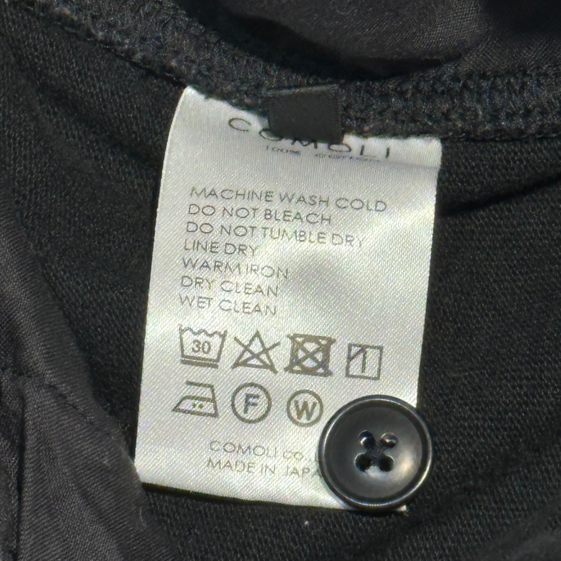 COMOLI(コモリ) 24SS Cotton Jersey Cargo Shorts コットン ジャージ カーゴ ショーツ Z01-05009 2 ブラック ハーフ ショート スウェット