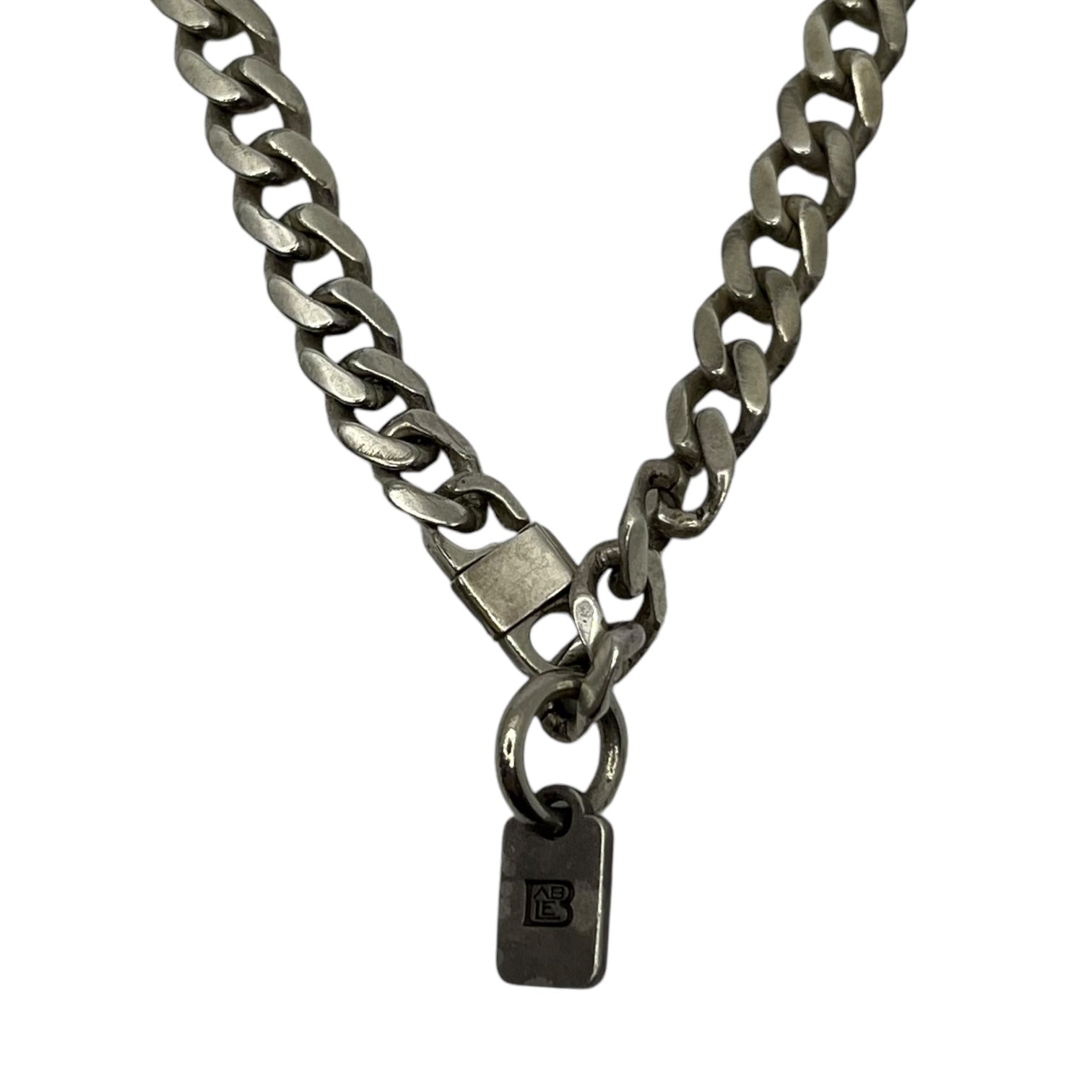 BABEL(バベル) 著名人着用 モデル 喜平 チェーン ネックレス 2連 BL1801010 & BL1801009 シルバー メンズ グラデーション 太め 幅太 真鍮 シルバー コーティング ロック バンド パンク