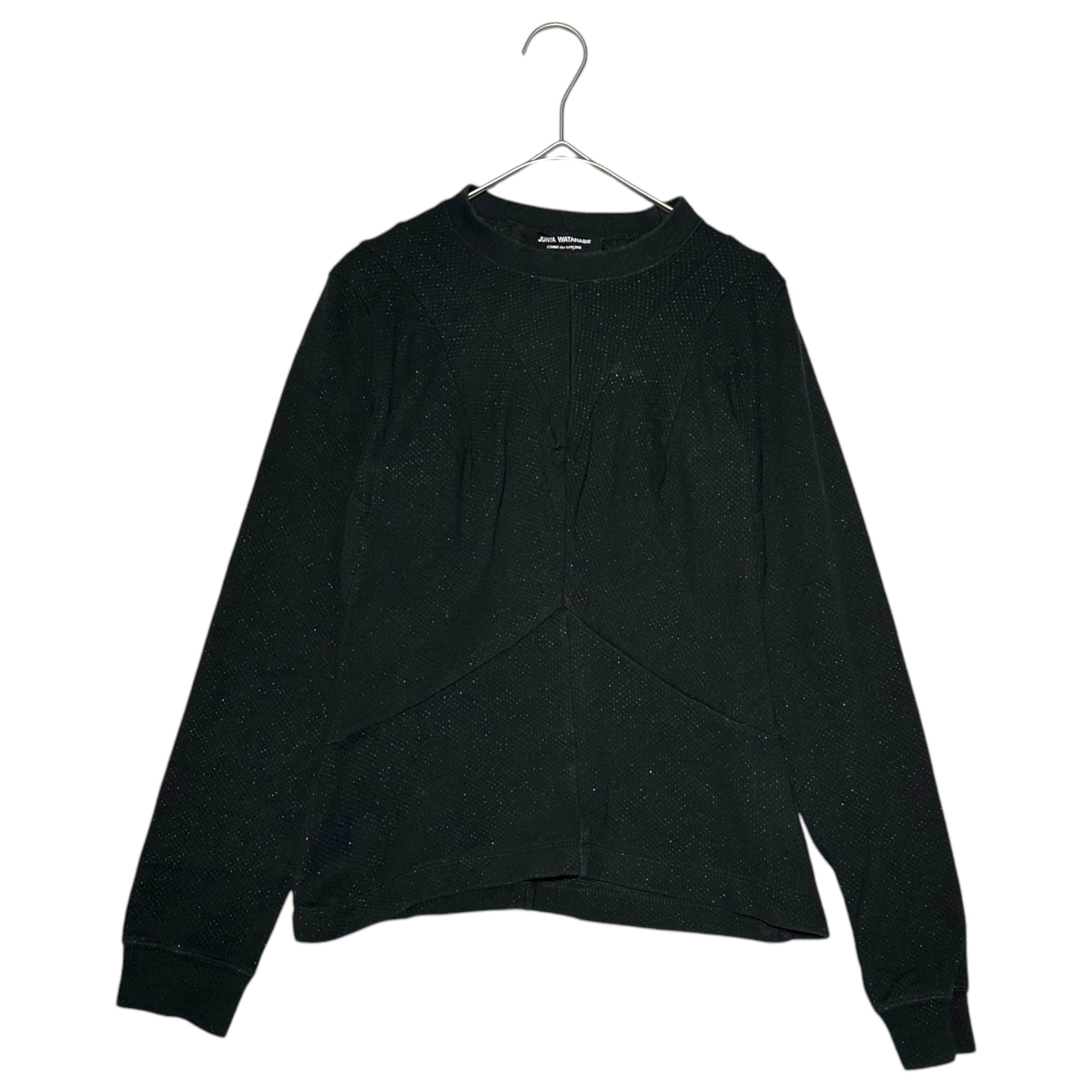 COMME des GARCONS JUNYA WATANABE(コムデギャルソンジュンヤワタナベ) 05AW Deformed cotton poly long sleeve cut and sew 変形 コットン ポリ 長袖 カットソー JP-T005 FREE ブラック AD2005