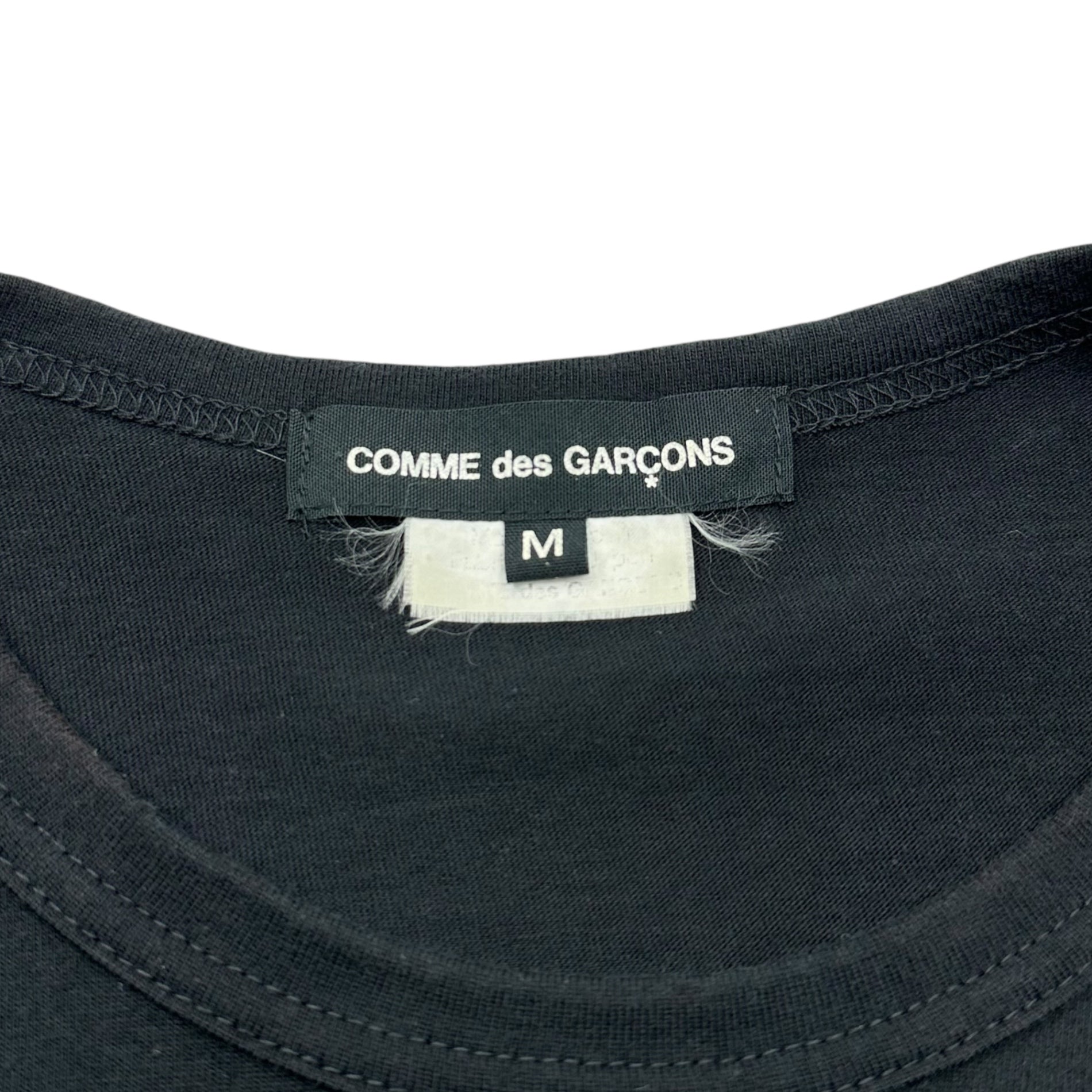 COMME des GARCONS(コムデギャルソン) 13SS ”live free with strong will” logo S/S T-shirt ロゴ プリント 半袖 Tシャツ GK-T047 M ブラック AD2012