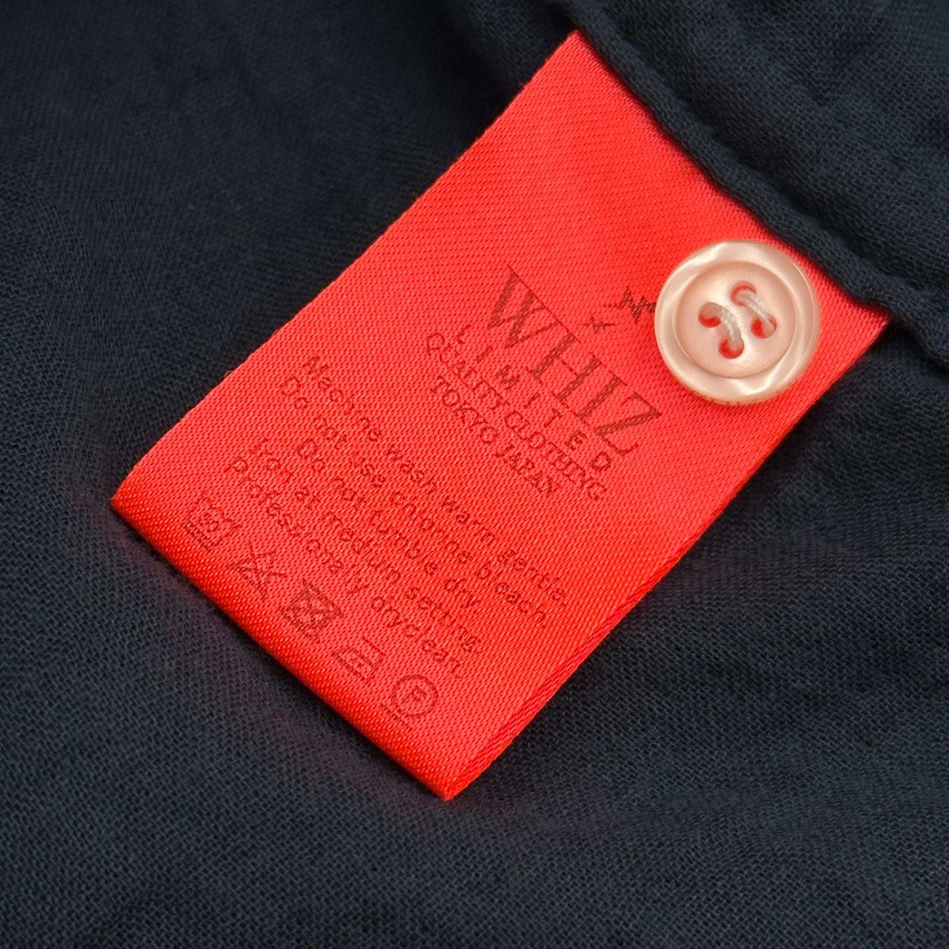 WHIZ LIMITED(ウィズリミテッド) GAUZE SHIRT ヘンリーネック ガーゼ シャツ WL-S-08 M ネイビー
