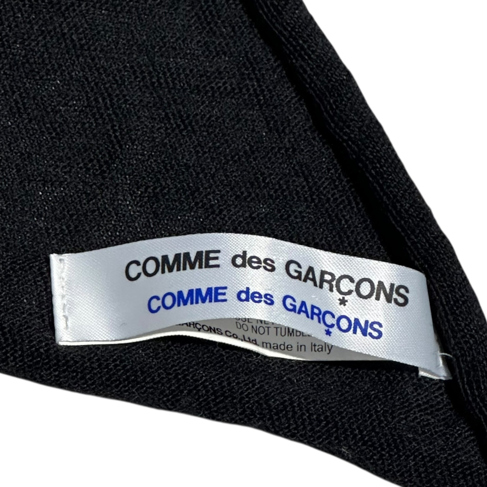 COMME des GARCONS COMME des GARCONS(コムデギャルソンコムデギャルソン) Wool Border Stole ウール ボーダー ストール W13N005 ホワイト×ネイビー×ブラック