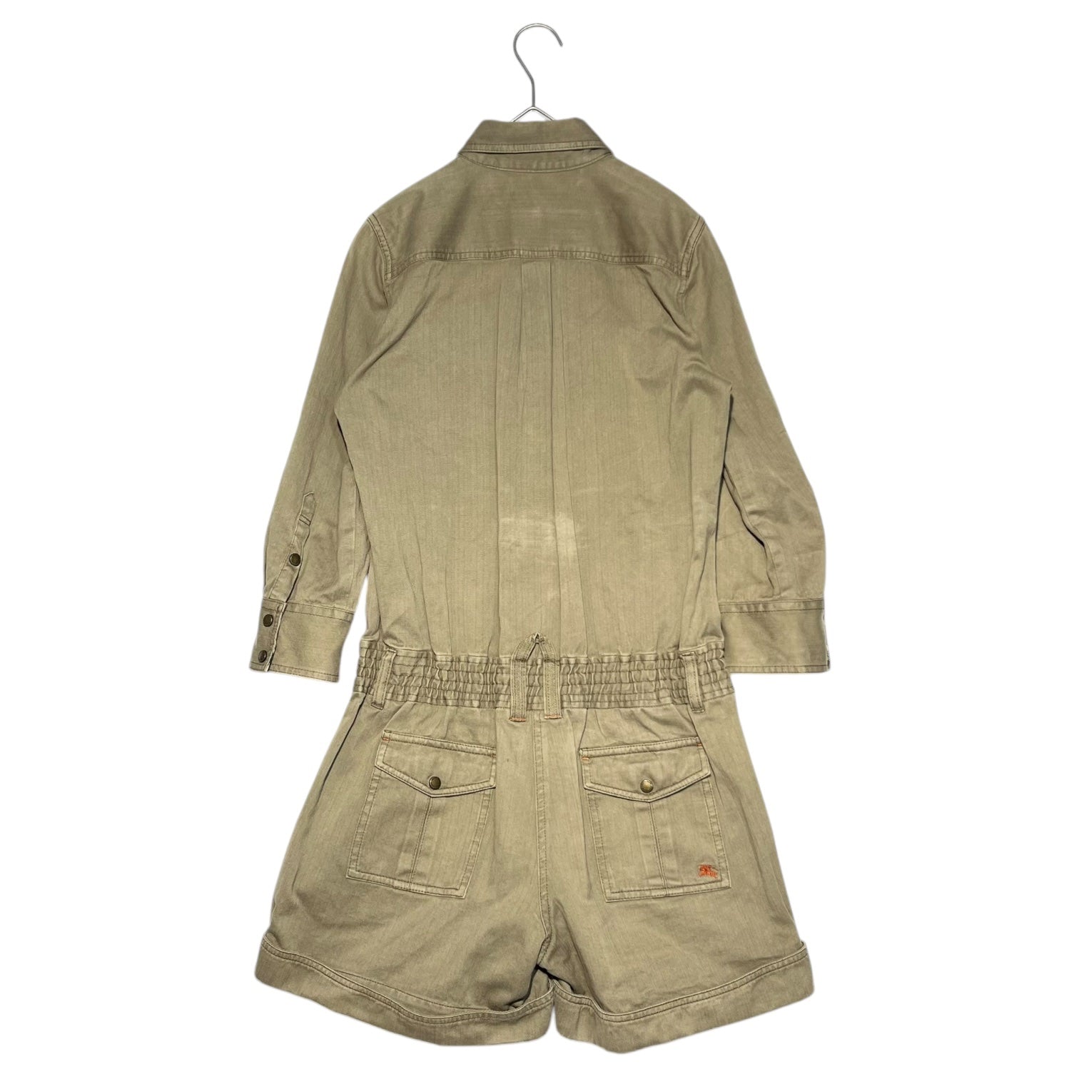 BURBERRY BLUE LABEL(バーバリーブルーレーベル) ライニング ノバチェック ショートパンツ オールインワン FM505-105-70 38(M程度) ベージュ サロペット