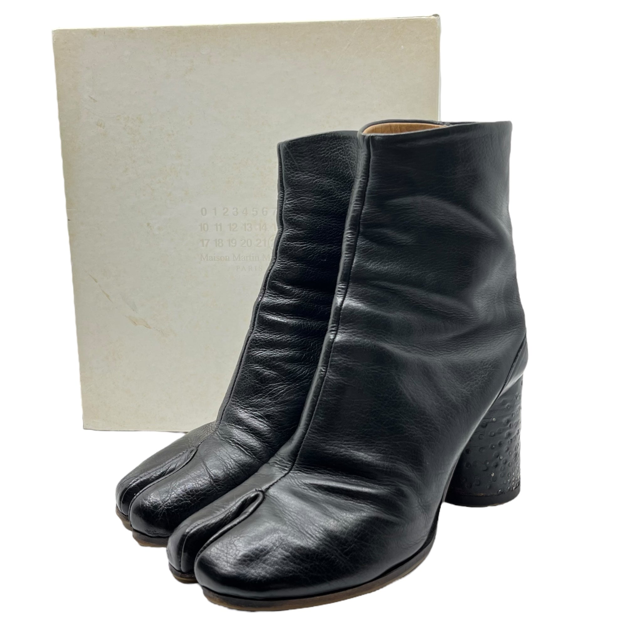 Maison Martin Margiela(メゾン マルタンマルジェラ) 09SS LIMITED EDITION 150 nail heel tabi boots 本人期 釘 ヒール 足袋 ブーツ 世界150足限定 40(25.5~26cm程度) ブラック アーカイブ