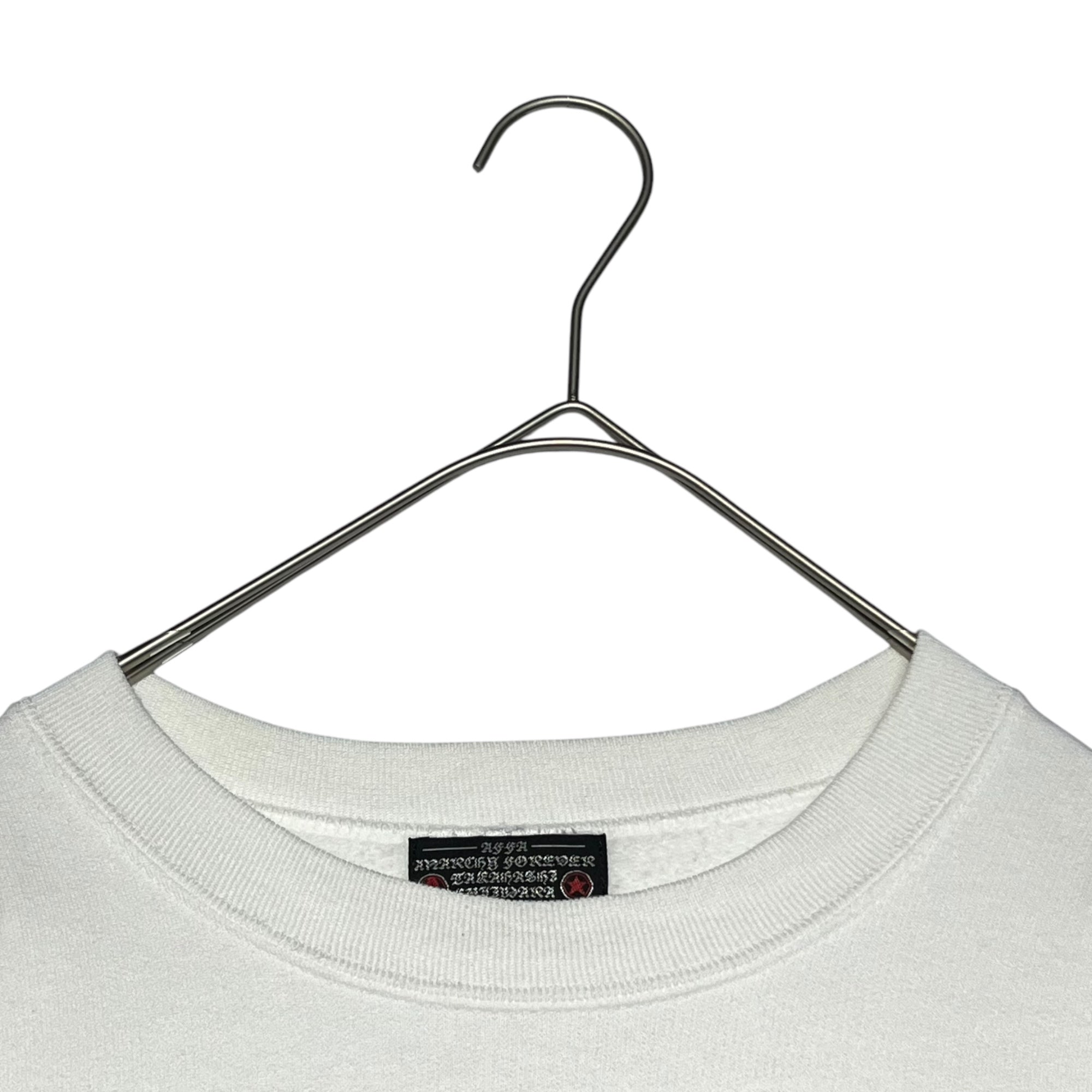 AFFA(エーエフエフエー) 98-99AW thinker sweatshirts 思想家 スウェット L ホワイト×ブラック