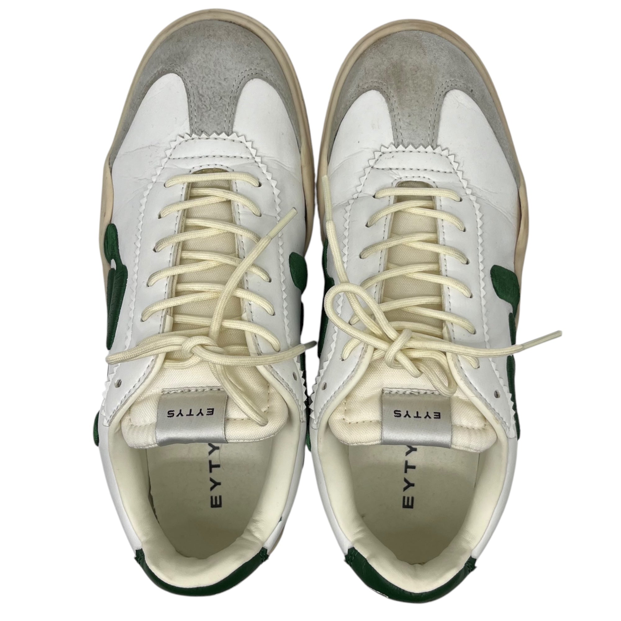 EYTYS(エイティーズ) Santos サントス 1513908 41(26.9cm) ホワイト×グリーン LOW-TOP sneakers ロゴ ローカット スニーカー 箱付