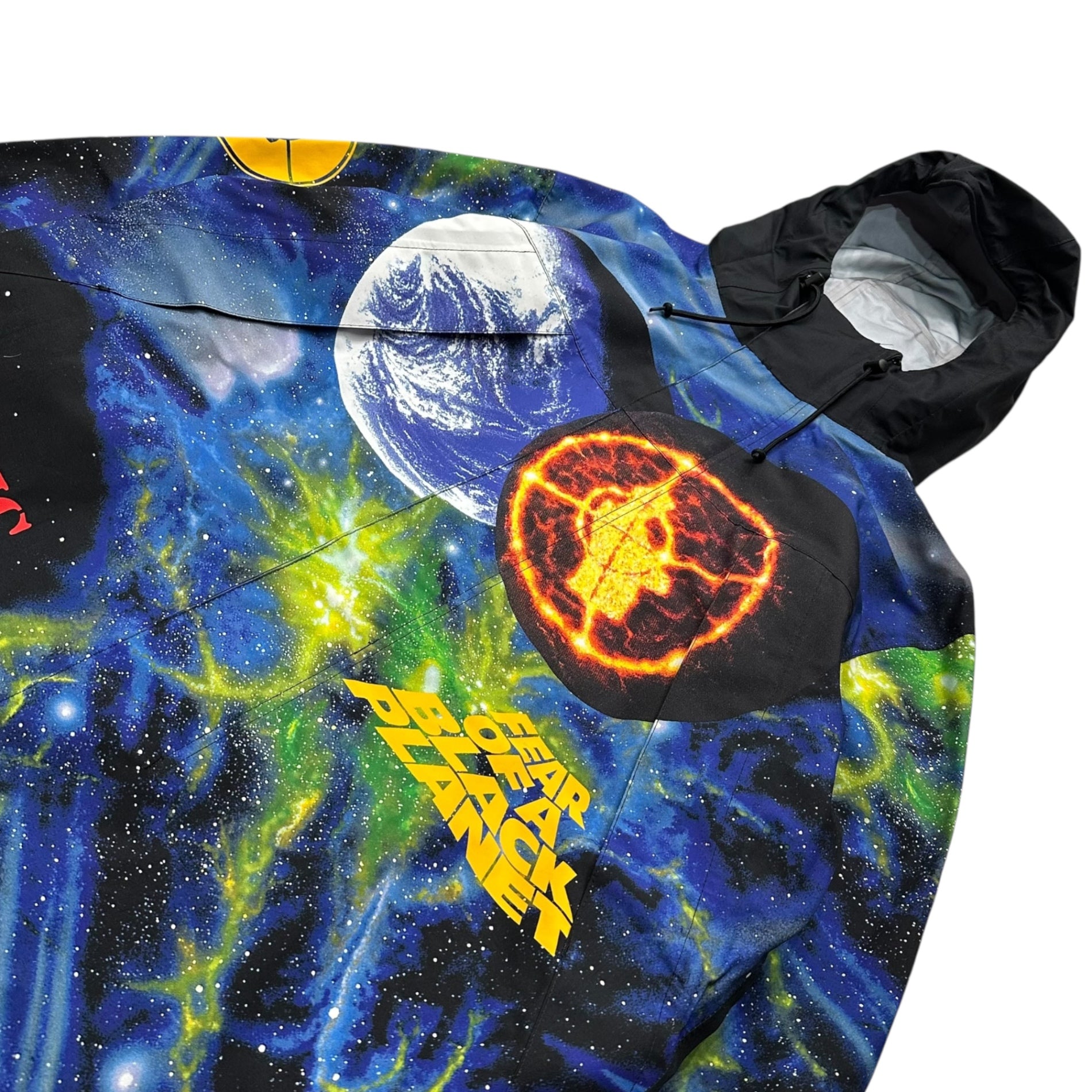 SUPREME × UNDERCOVER(シュプリーム × アンダーカバー) 18SS Public Enemy Taped Seam Parka パブリックエネミー テープ シーム パーカー マウンテンパーカー S ブラック×ブルー