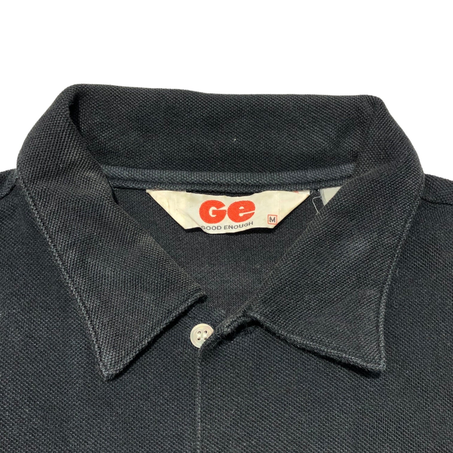 GOODENOUGH(グッドイナフ) 90's polo shirt with golf pin ゴルフピン付きポロシャツ 藤原ヒロシ M ブラック