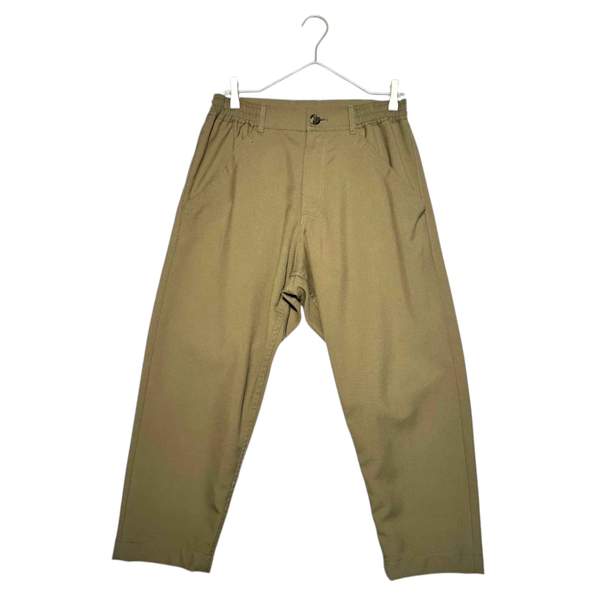 COMME des GARCONS HOMME DEUX(コムデギャルソンオムドゥ) 21SSウールポリツイルパッカリングテーパードパンツ DG-P035 SIZE XS カーキ AD2020