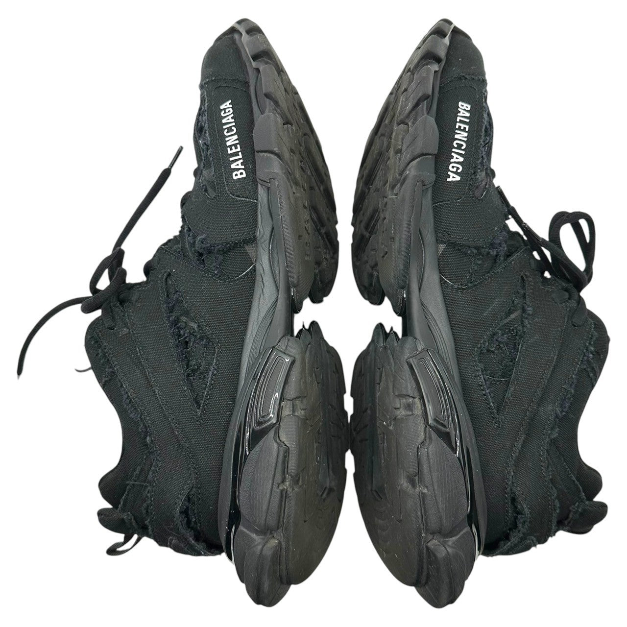 BALENCIAGA(バレンシアガ) Track Destroyed Canvas デストロイ キャンバス トラック スニーカー 542023 29cm ブラック 箱付