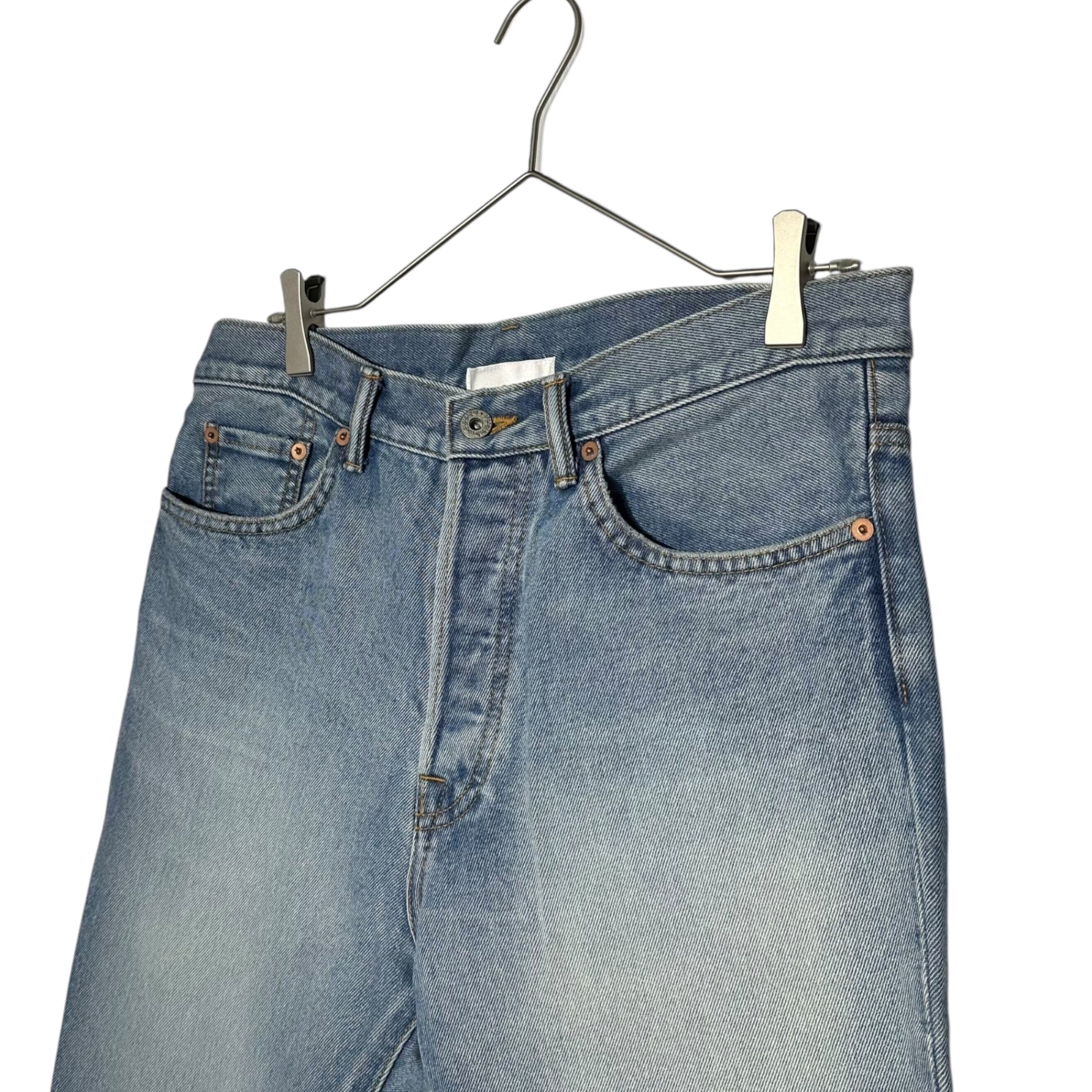 doublet(ダブレット) 22SS RECYCLE DENIM FLARE PANTS ブーツ カット フレア デニム パンツ 22SS70PT181 M インディゴ