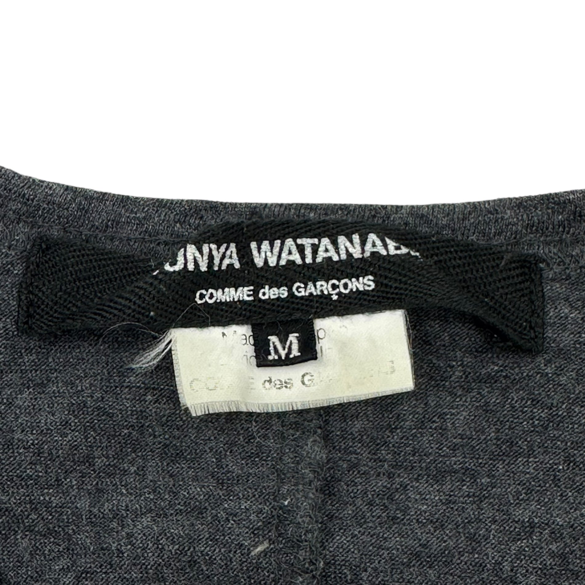COMME des GARCONS JUNYA WATANABE(コムデギャルソンジュンヤワタナベ) 07SS deformed wool cardigan 変形 ウール カーディガン JS-T049 M グレー AD2006