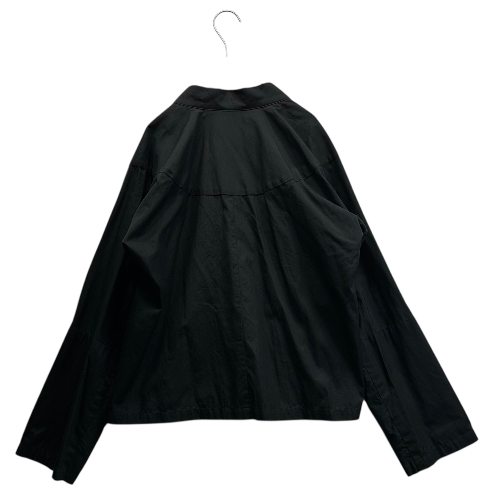 COMME des GARCONS COMME des GARCONS(コムデギャルソンコムデギャルソン) 21AW Cotton Asymmetrical Snap Button Blouse コットン アシンメトリー スナップボタン ブラウス RH-B022 S ブラック AD2021