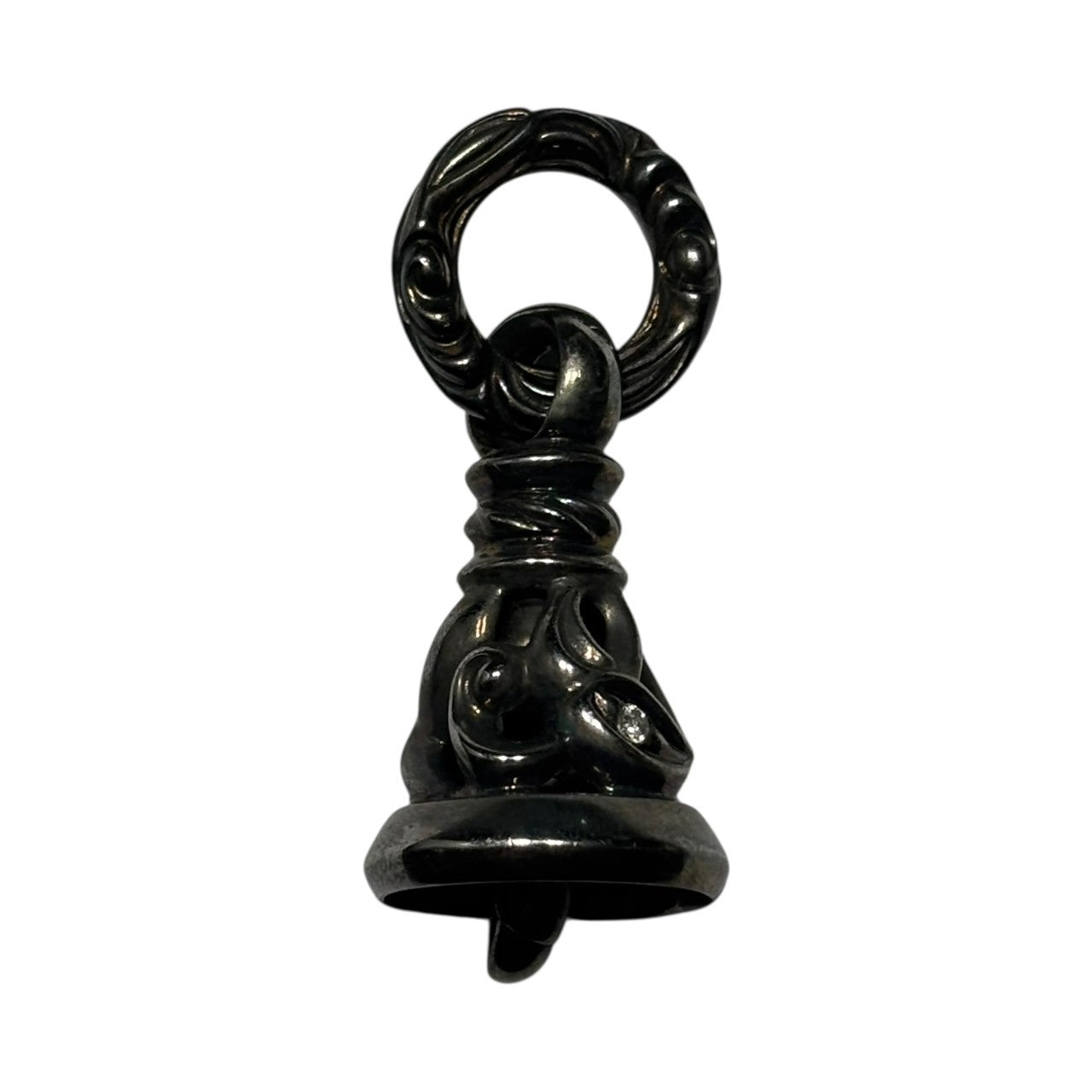 LONE ONES(ロンワンズ) 10th anniversary Blackout Edition Crane Bell Pendant Top Leather Choker Set 10周年記念 クレーンベル ペンダントトップ レザー チョーカー シルバー