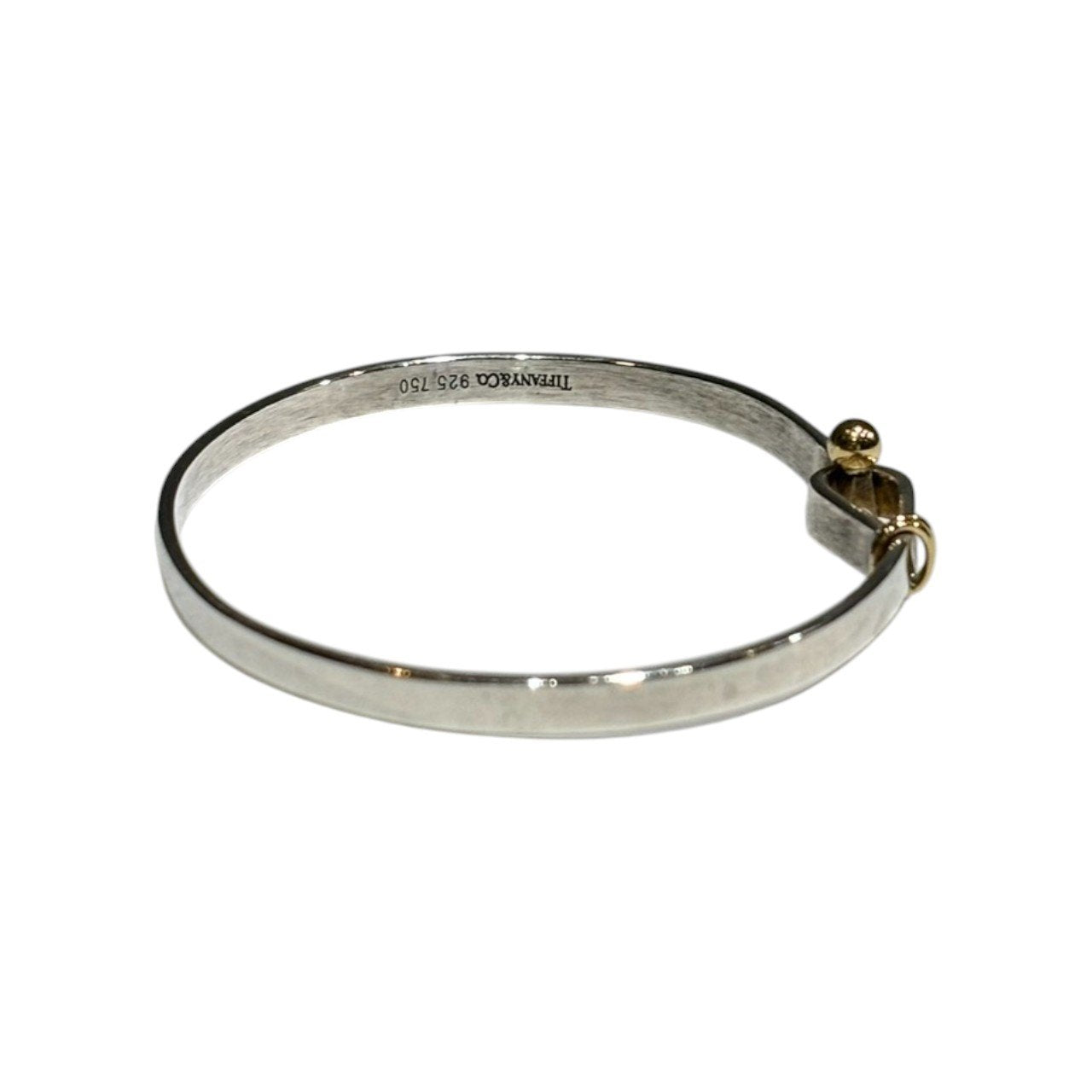 TIFFANY & CO.(ティファニー) Silver & Gold Hook & Eye Combination Bangle シルバー ゴールド フック & アイ コンビ バングル シルバー×ゴールド