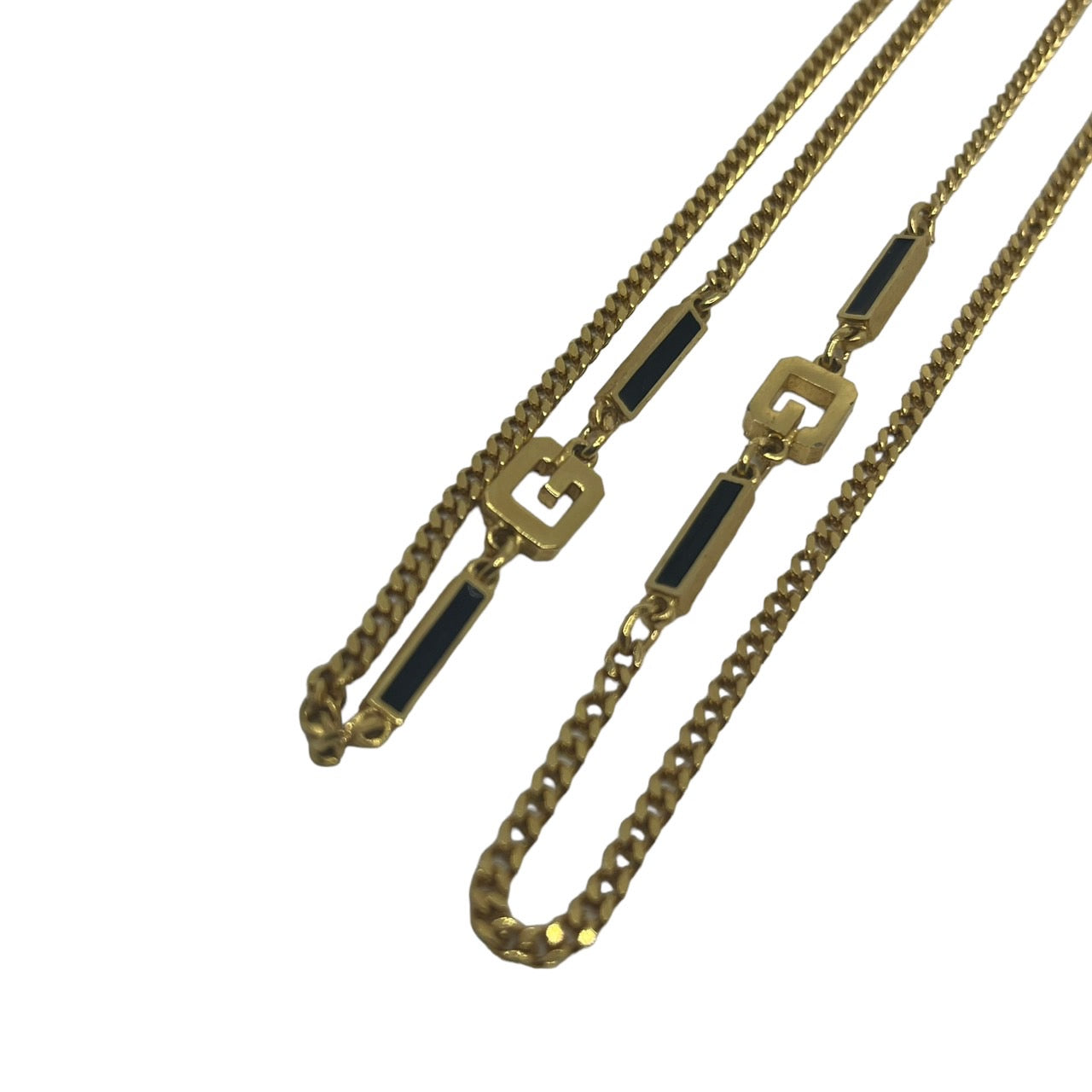 GIVENCHY(ジバンシィ) 80's G logo chain necklace ロゴ チェーン ネックレス1980刻印 ジバンシー