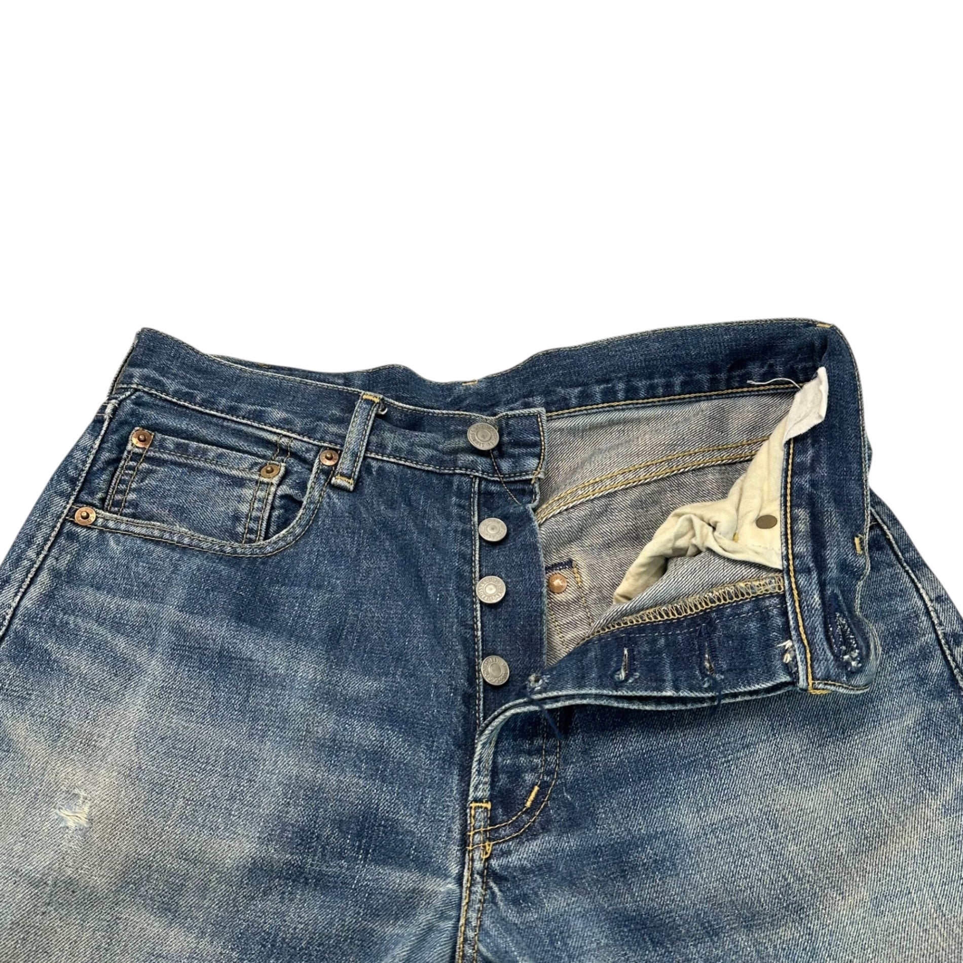 Levi's(リーバイス) 90's 503B Boys' Model Vintage Denim Pants ボーイズ モデル 復刻 デニム パンツ W30 インディゴ 裾上げ有