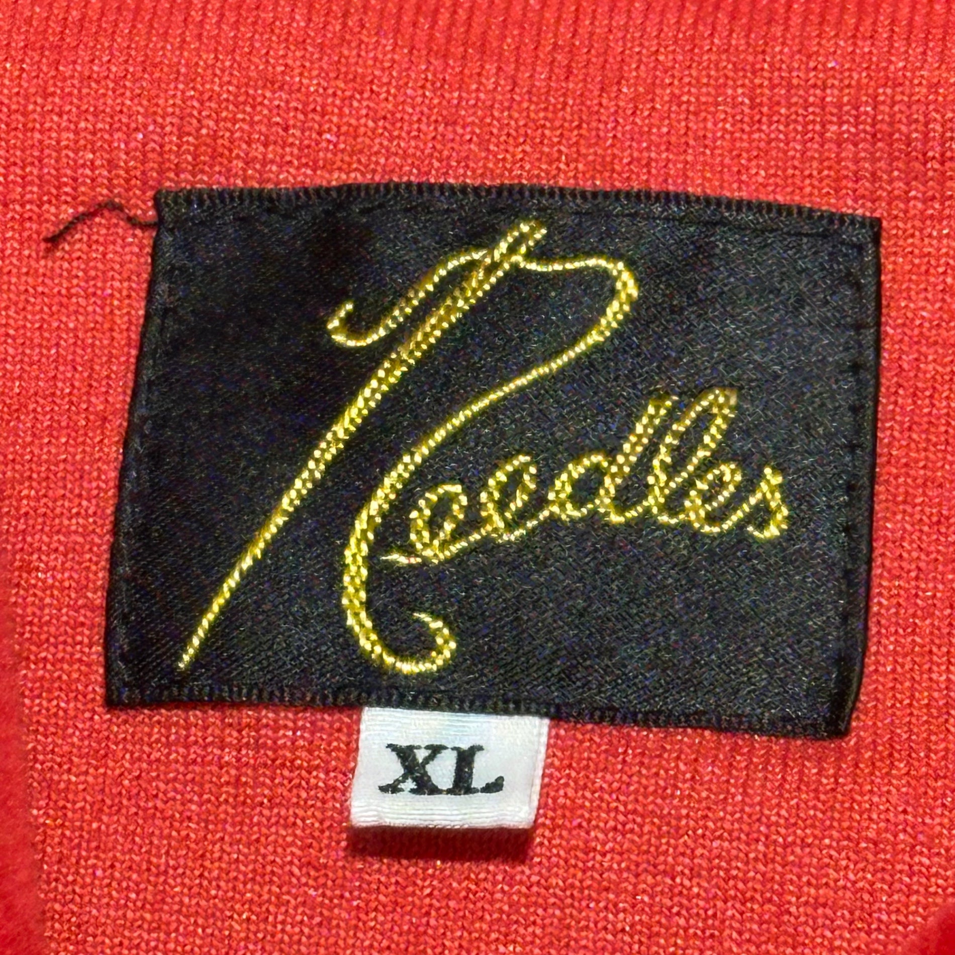 NEEDLES(ニードルズ) TRACK HOODY C/PE VELOUR トラック フーディ ベロア パーカー NS252 XL レッド