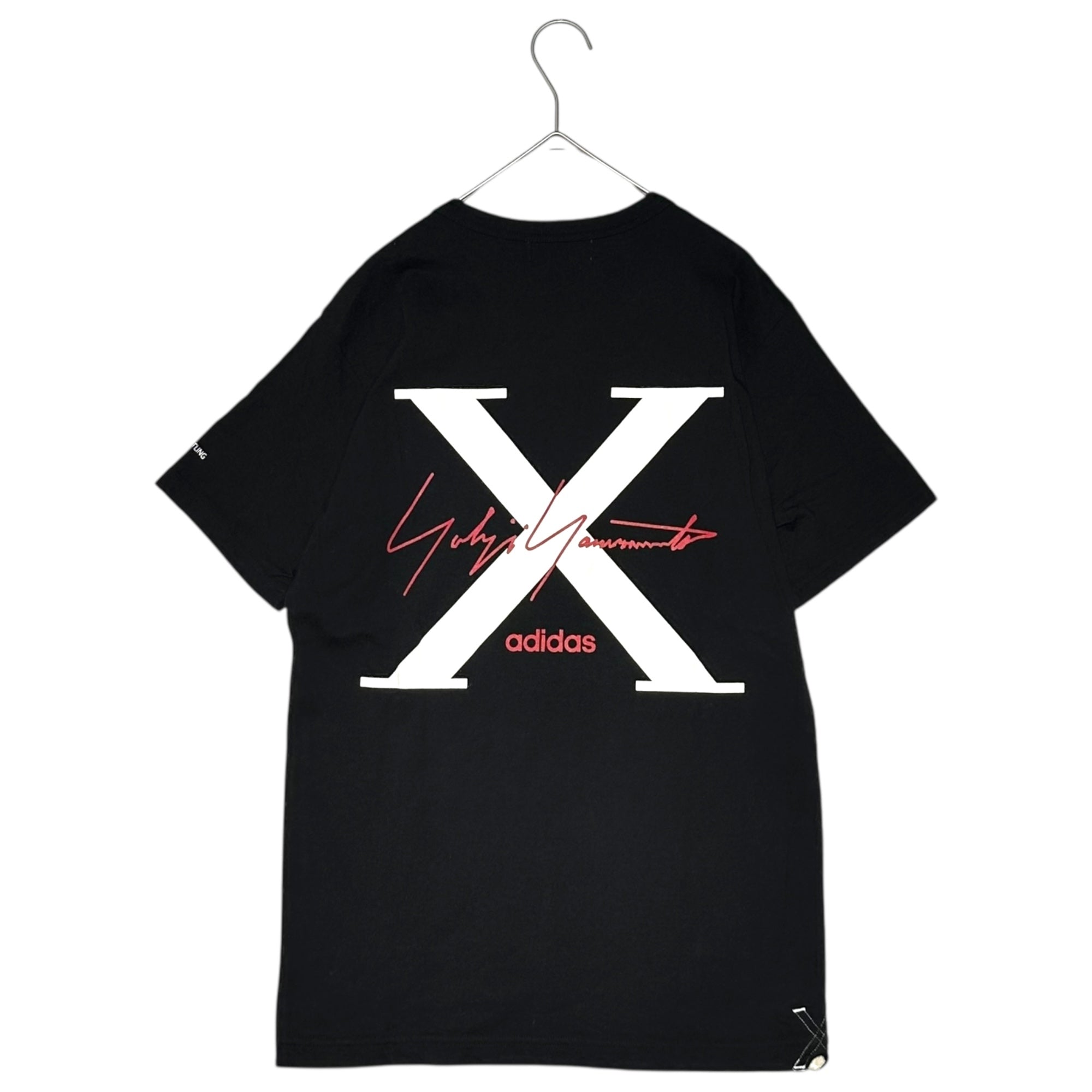 YOHJI YAMAMOTO(ヨウジヤマモト) Adidas Collaboration 10th Anniversary T-shirt アディダス コラボ 10周年 Tシャツ HP-T90-099 3(L程度) ブラック