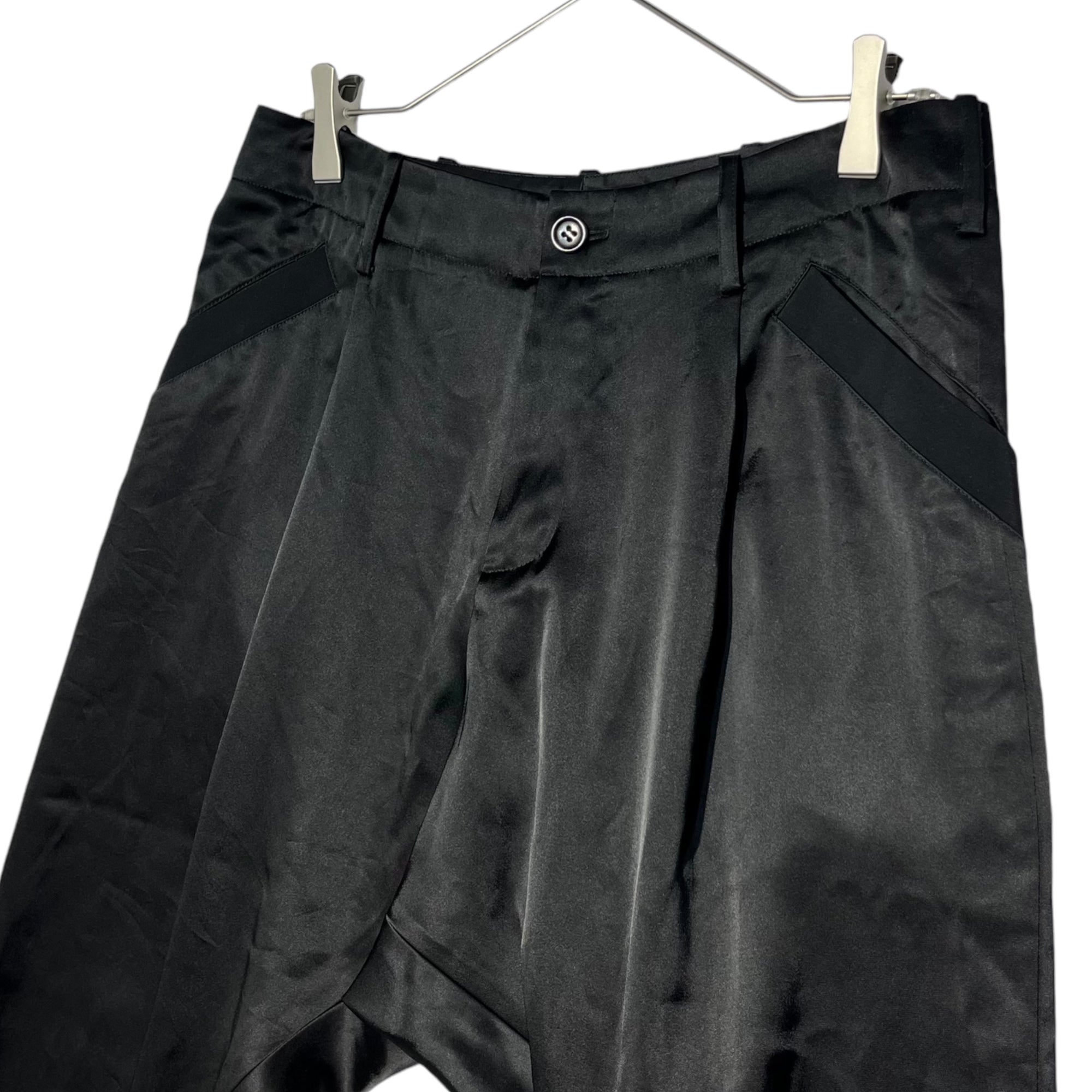 Y-3(ワイスリー) Logo embroidered sarouel pants ロゴ刺繍 トリアセテート ポリエステル サルエル パンツ F90927 M ブラック