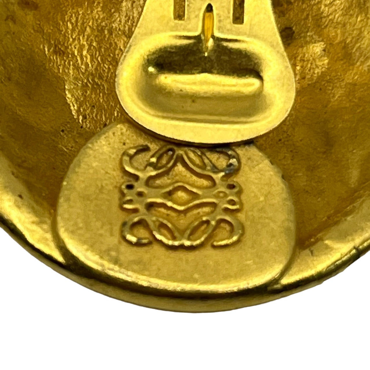 LOEWE(ロエベ) vintage anagram logo gold earrings/ヴィンテージアナグラムロゴゴールドイヤリング/大ぶり ゴールド