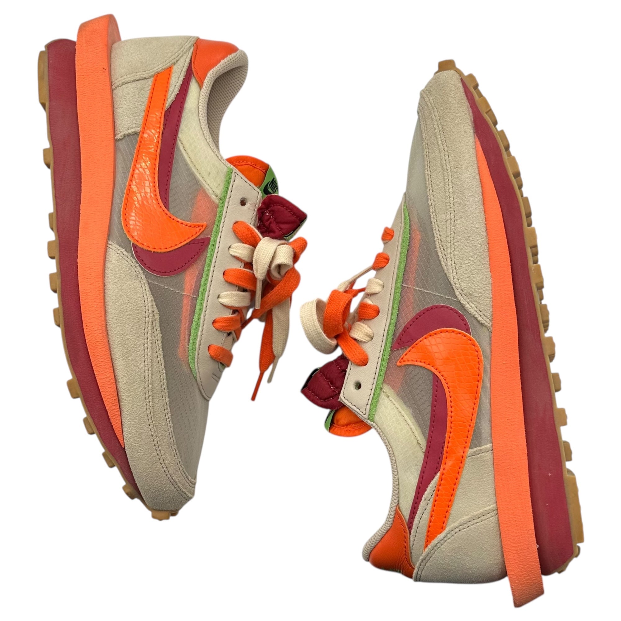 NIKE × SACAI(ナイキ × サカイ) LD Waffle "Orange Blaze" エルディー ワッフル オレンジ ブレイズ スニーカー DH1347-100 28cm ベージュ×オレンジ