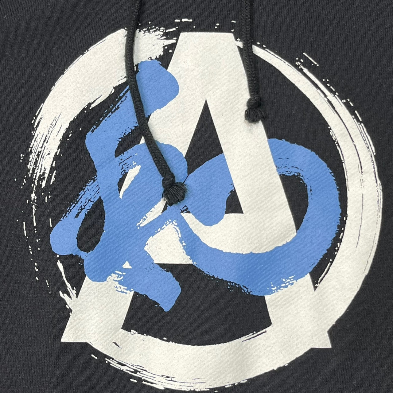 UNDERCOVER(アンダーカバー) 20AW 隠密ロゴ プリント プルオーバー パーカー UCZ4893 5(XL程度) ブラック×ブルー