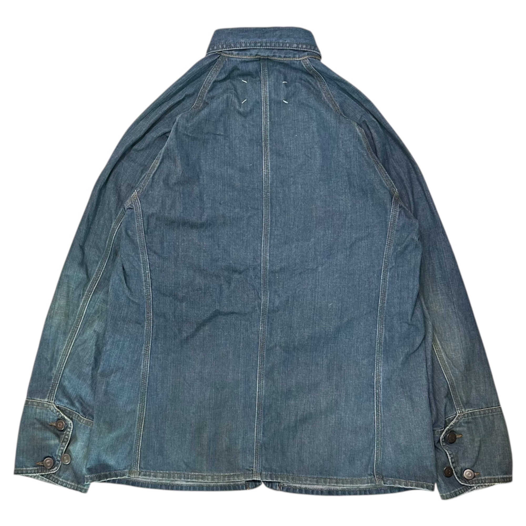 MAISON MARGIELA(メゾンマルジェラ) 24SS DENIM SPORTS JACKET デニム スポーツ ジャケット S50AM0612 42 インディゴ カバーオール