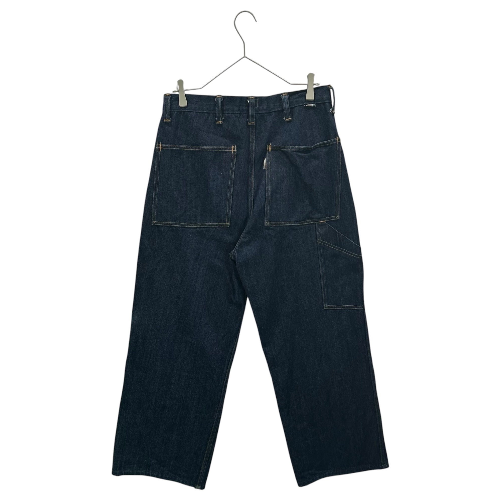 CANTON OVERALLS(キャントンオーバーオール) ONE WASHED. BASIC WORK TROUSER ワンウォッシュ ベーシック ワーク トラウザー デニム パンツ 1963-108 30 インディゴ 参考定価42,900円(税込) オリジナルデニム生地 ダブルニー仕様