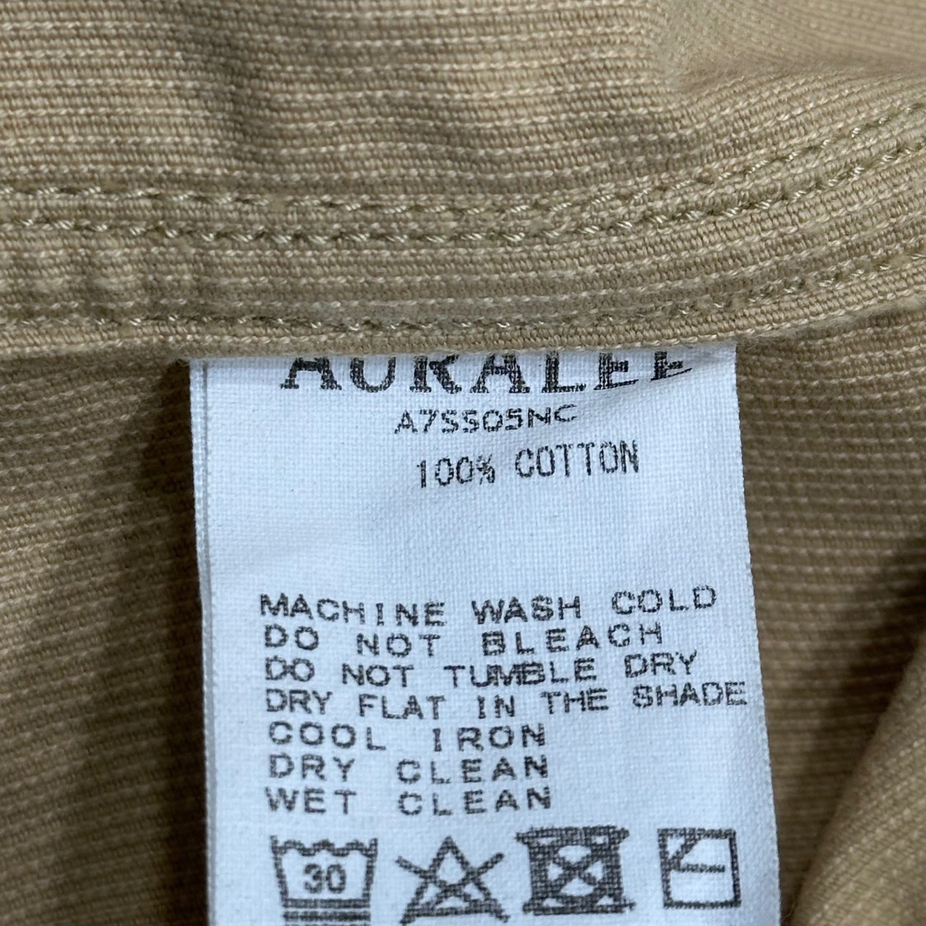 AURALEE(オーラリー) WASHED CORDUROY SHIRTS JACKET ウォッシュド コーデュロイ シャツ ジャケット A7SS05NC 1(レディースM、メンズXXS程度) ベージュ