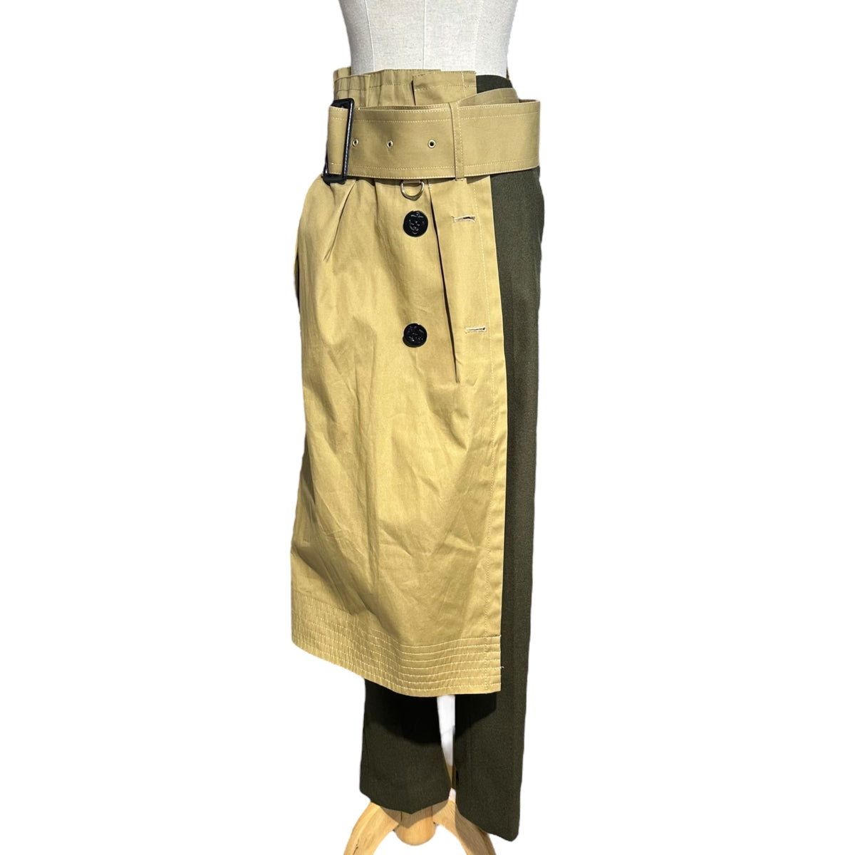 sacai(サカイ) 19AW trench docking wool slacks トレンチ ドッキング 