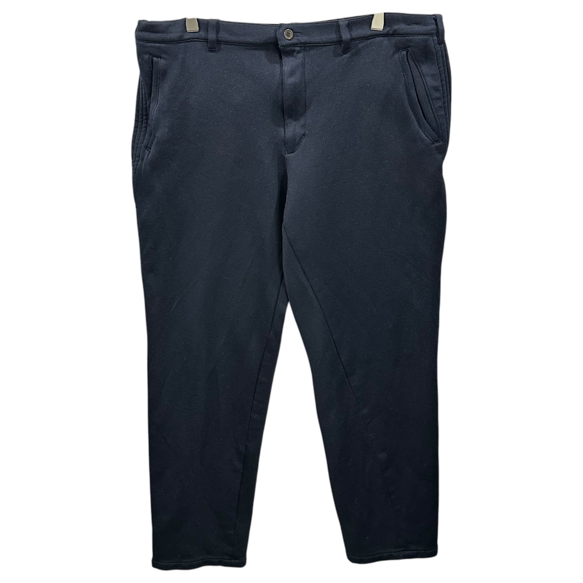 COMME des GARCONS HOMME(コムデギャルソンオム) 2010AW Polyester Full-Shrunk Side-Line Pants ポリエステル 縮絨 サイドライン パンツ HF-P021 L ネイビー AD2010 アーカイブ