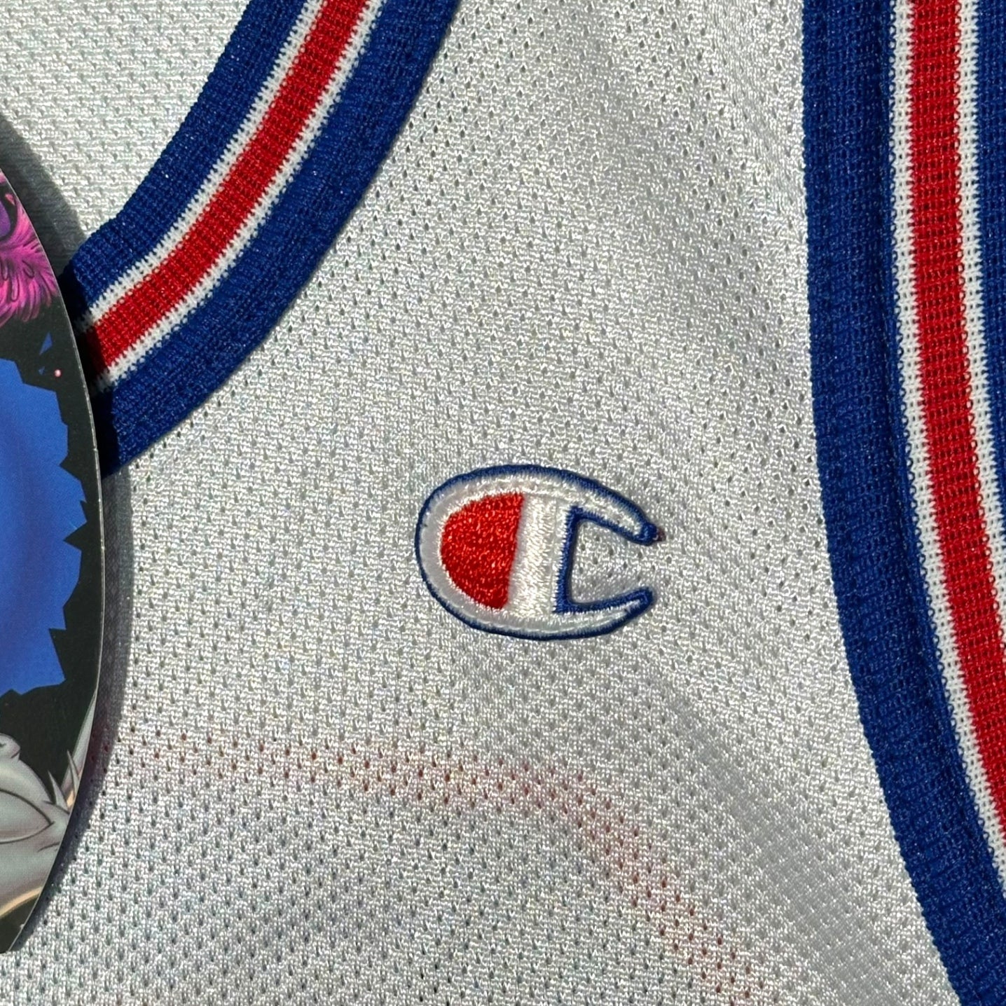 Champion(チャンピオン) 1996 ”SPACE JAM” JORDAN 23 GAME SHIRT スペース ジャム ジョーダン ゲーム シャツ L ホワイト×ブルー WARNER BROS 90's 90年代 ヴィンテージ タンクトップ