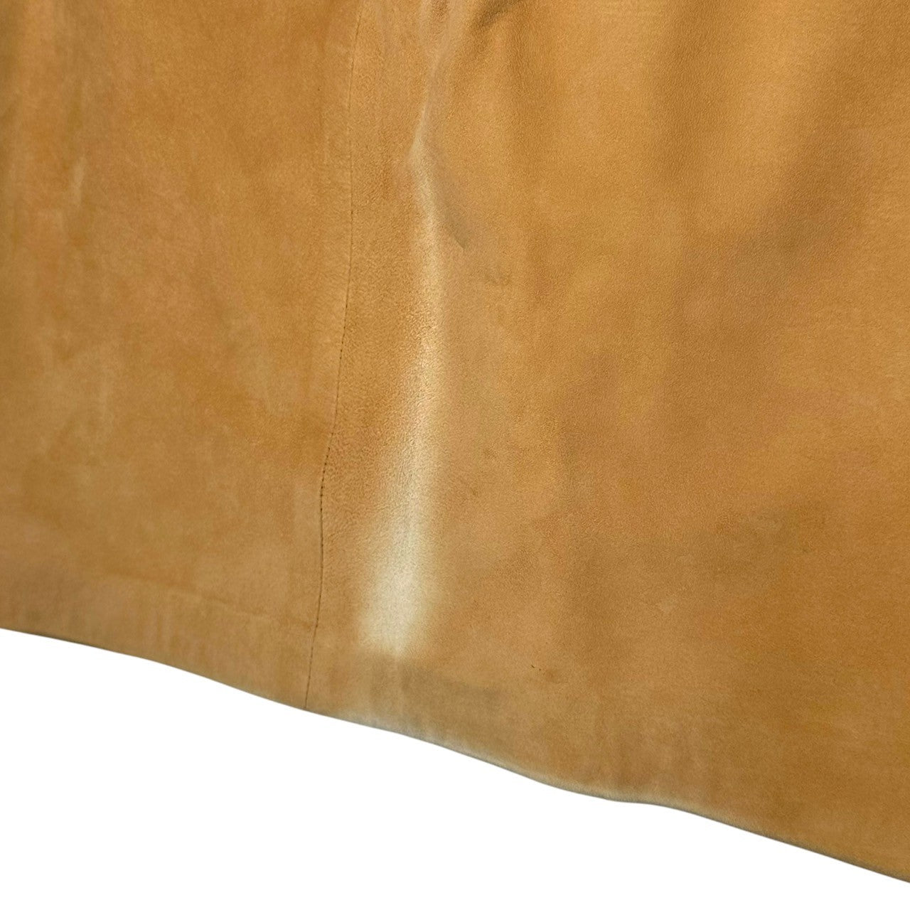 LOEWE(ロエベ) 90's Nubuck leather knee-length skirt ヌバック レザー ひざ丈 スカート 38(M程度) ブラウン