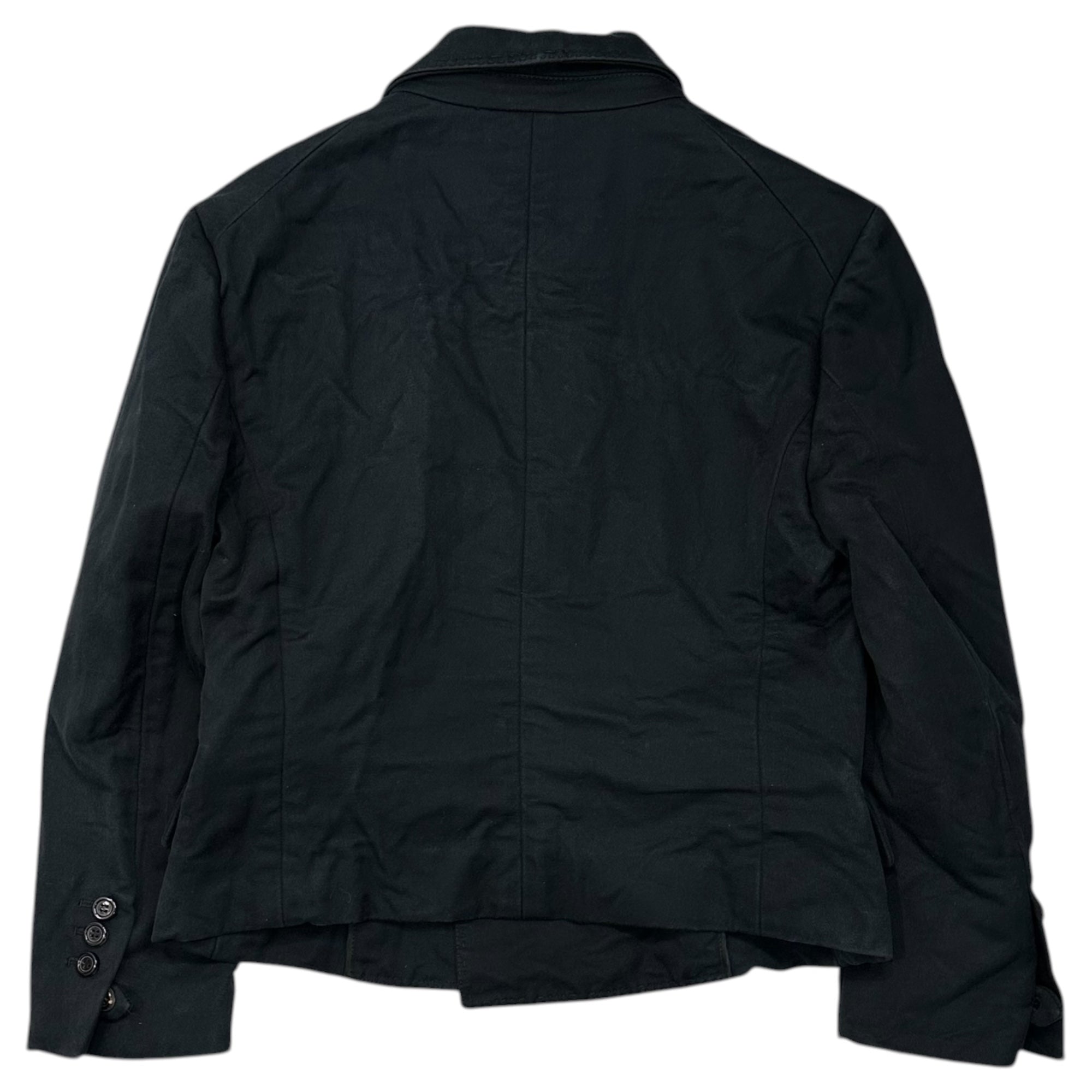 YVES SAINT LAURENT(イヴサンローラン) Short-Length Double-Breasted Tailored Jacket ショート丈 ダブル テーラード ジャケット F40 ブラック