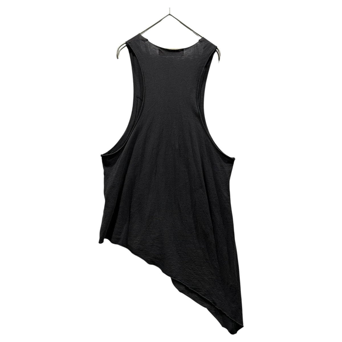 SHARE SPIRIT(シェアースピリット) All-Over-Pattern Tencel Sleeveless Cut-and-Sewn 総柄 テンセル ノースリーブ カットソー 38 ブラック×グレー 男性着用可能
