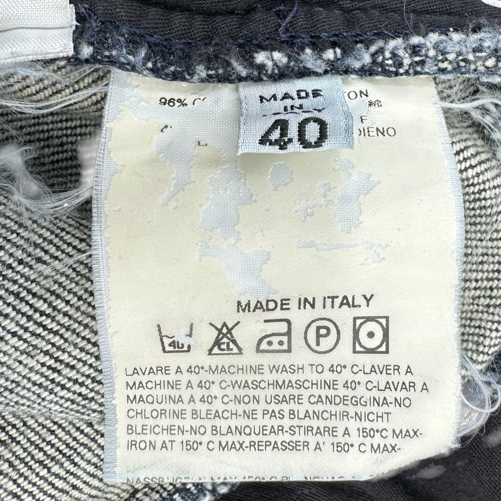 Martin Margiela(マルタンマルジェラ) 03AW HIGH CUT STANDARD LEG DENIM/ハイカット スタンダードレッグデニム/スタッズ 732P13992102 40(Lサイズ程度) インディゴ 初期 本人期 Martin Margiela 6