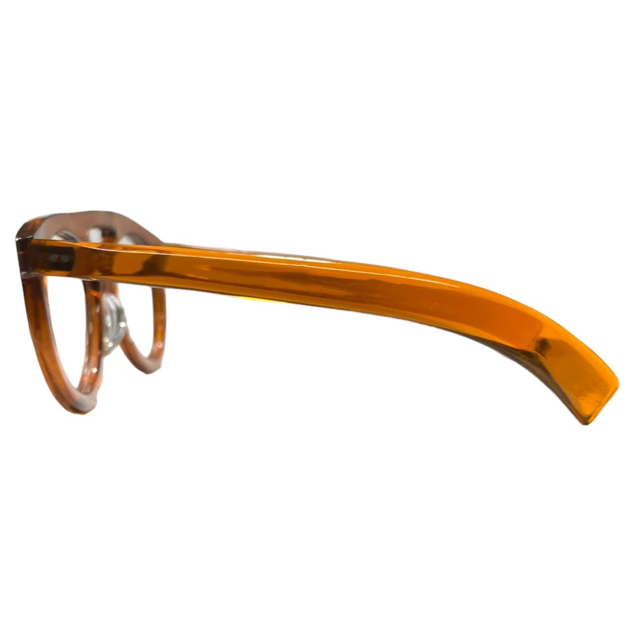 Euro vintage(ヨーロッパヴィンテージ) 40's French vintage flameフランス ヴィンテージ メガネフレーム 40年代 オレンジ 眼鏡 サングラス