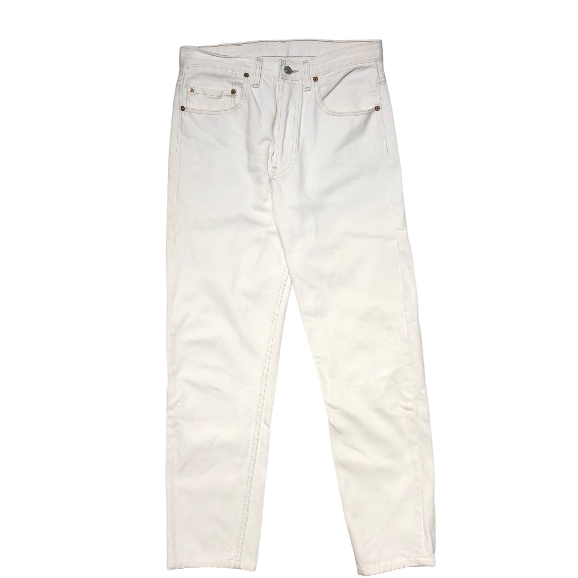 Levi's(リーバイス) 90's 501 white straight denim pants ホワイト ストレート デニム パンツ 501-0651 32/34 ホワイト 裏ボタン216 90年代 カナダ製
