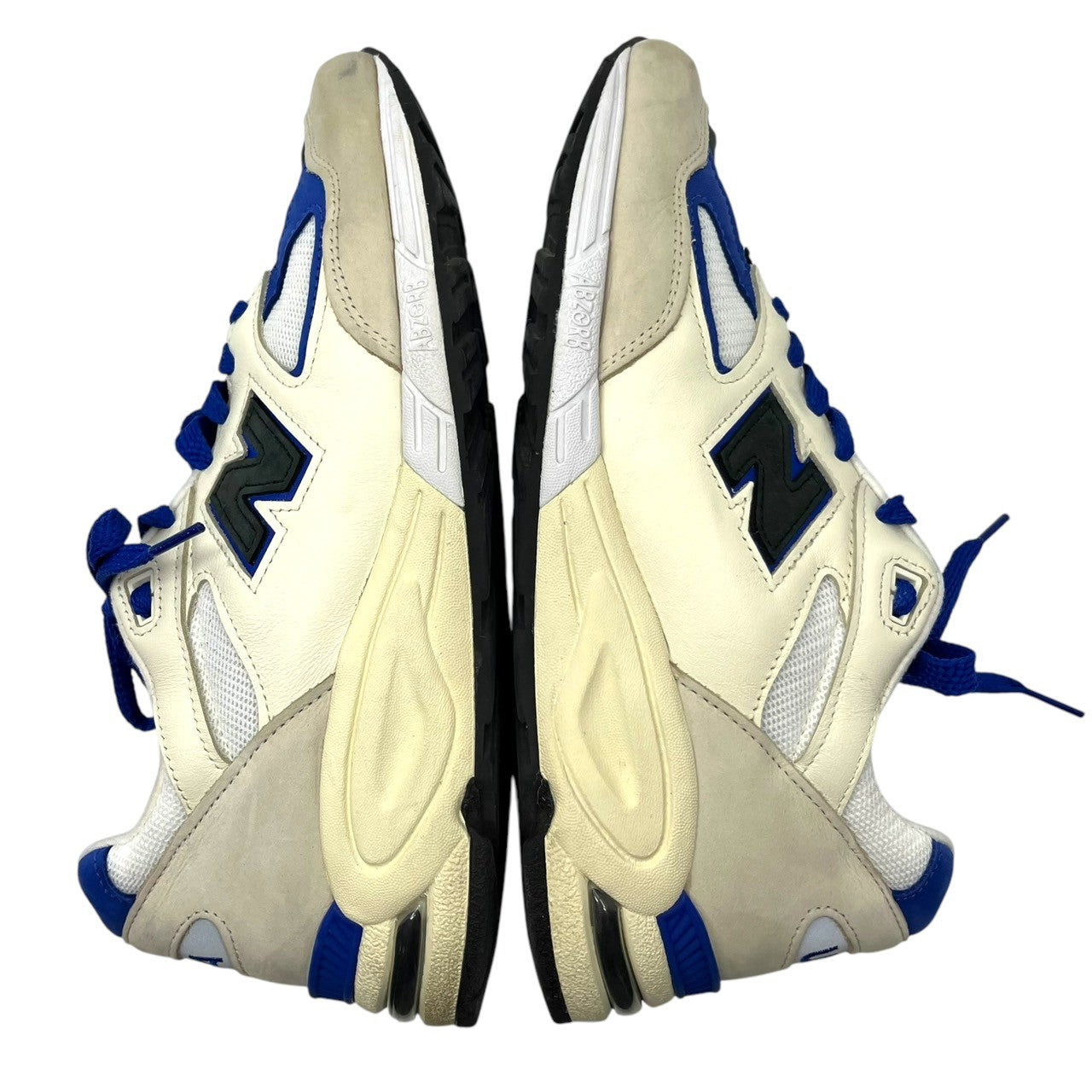 NEW BALANCE(ニューバランス) USA made M990WB2 EDDY SANTIS Sneakers ローカット スニーカー M990WB2 27cm ホワイト×ブルー レザー 箱付