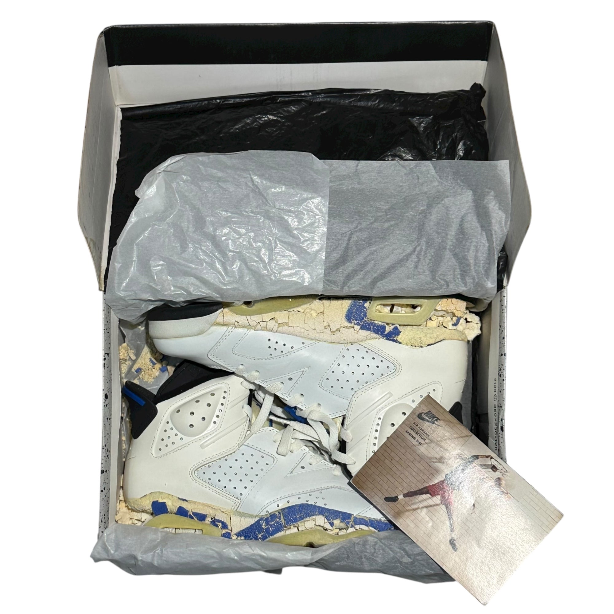 NIKE(ナイキ) 1991 Air Jordan 6 "Sport Blue" エアジョーダン 6 スポーツブルー 4392 27cm ホワイト×ブルー 90's 90年代 ヴィンテージ スニーカー