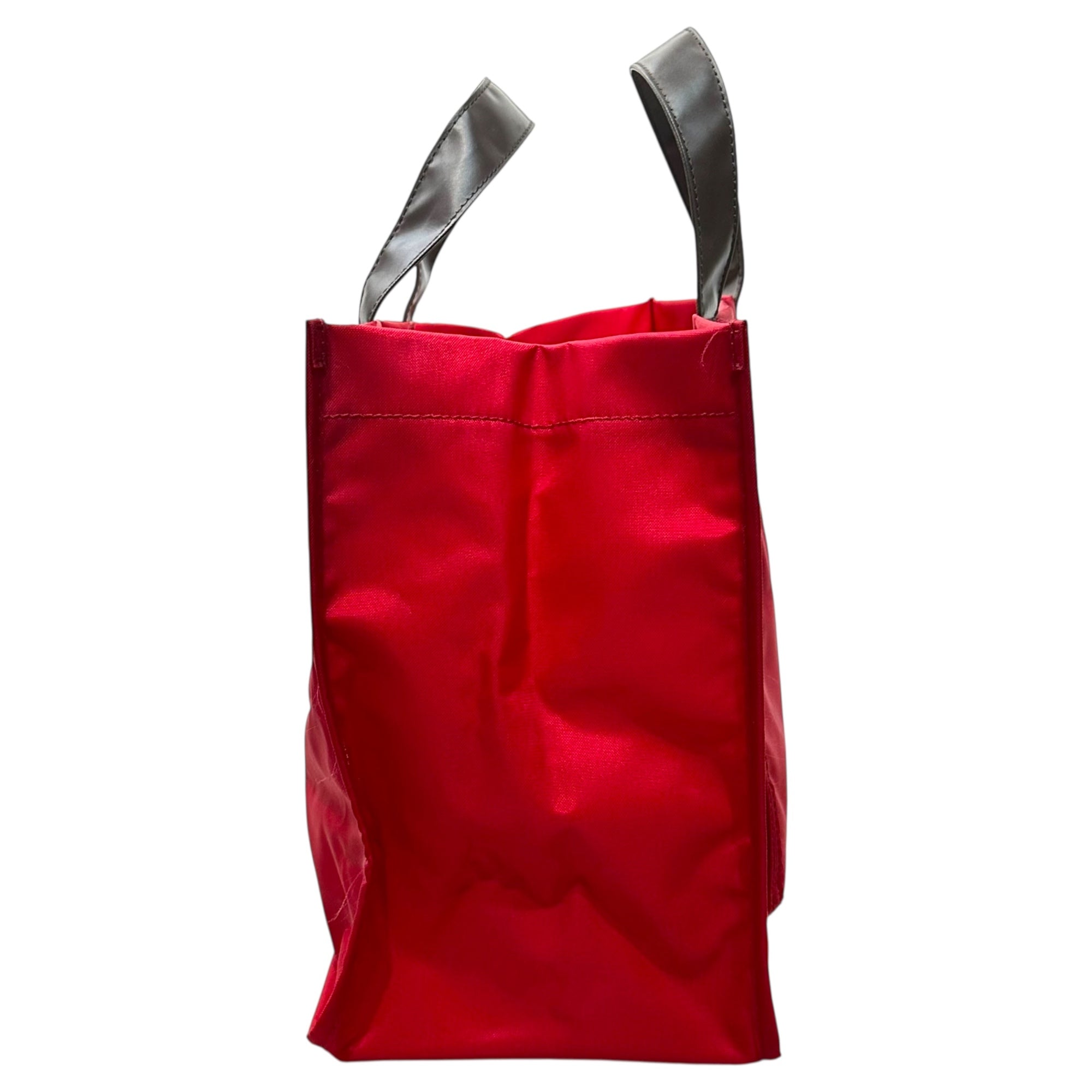 tricot COMME des GARCONS(トリココムデギャルソン) Square Nylon Tote Bag スクエア ナイロン トート バッグ TQ-K 203 レッド×ブラウン