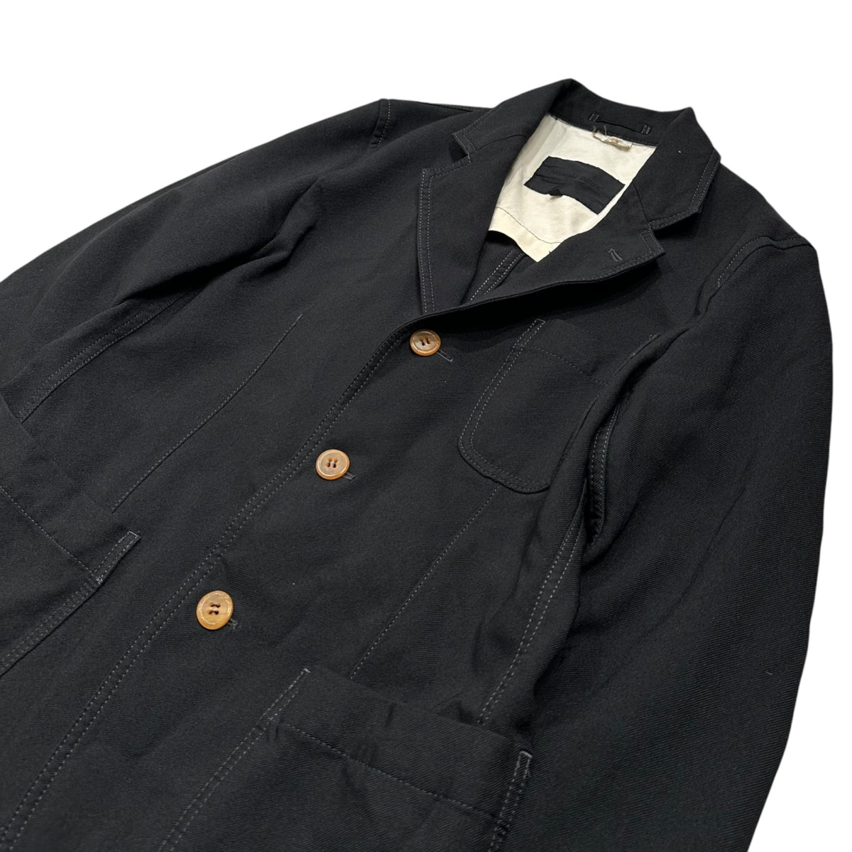 COMME des GARCONS HOMME DEUX(コムデギャルソンオムドゥ) 2016SS Garment-dyed polyester 3B jacket ポリエステル 製品染め 3B ジャケット DQ-J054 XS ブラック AD2015