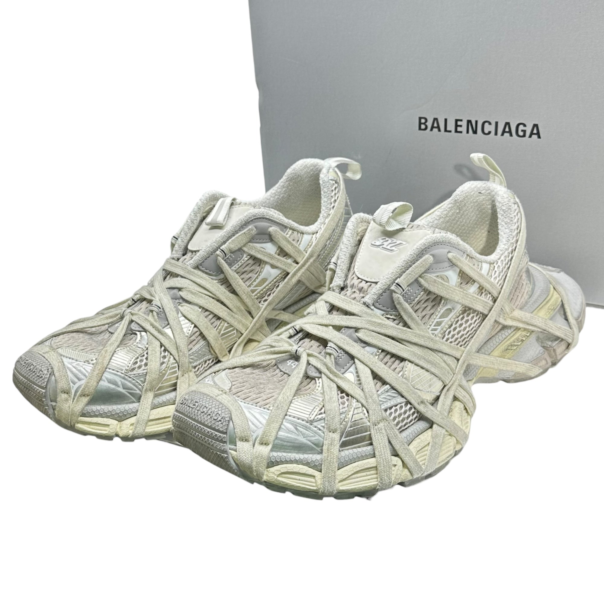 BALENCIAGA(バレンシアガ) 3XL EXTREME LACE スニーカー 778698 29cm グレー×ホワイト