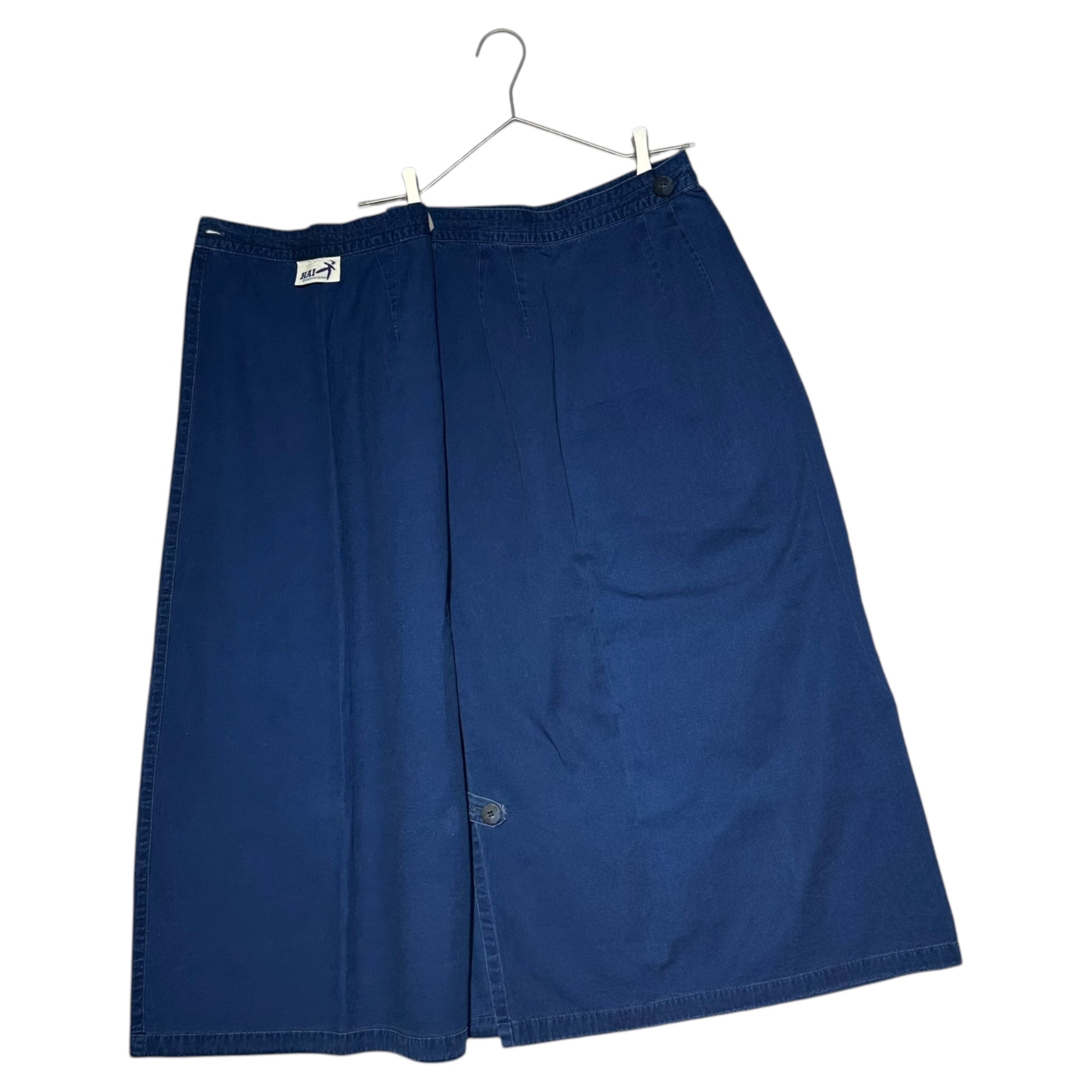 HAI SPORTING GEAR ISSEY MIYAKE(ハイスポルティングギア イッセイミヤケ) 80's Indigo dyed cotton skirt 80年代 インディゴ染め コットン スカート 63 インディゴ