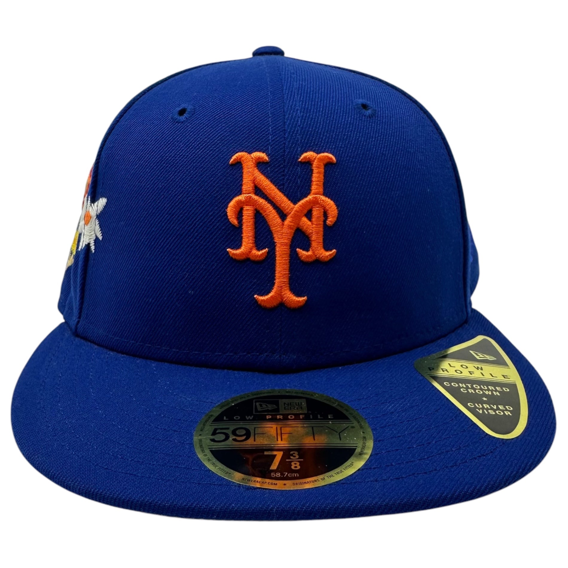KITH×New Era(キス×ニューエラ) 23SS Mets Floral 59 Fifty Low Profile Hat メッツ コラボ ベースボール キャップ 7 3/8 ブルー 帽子